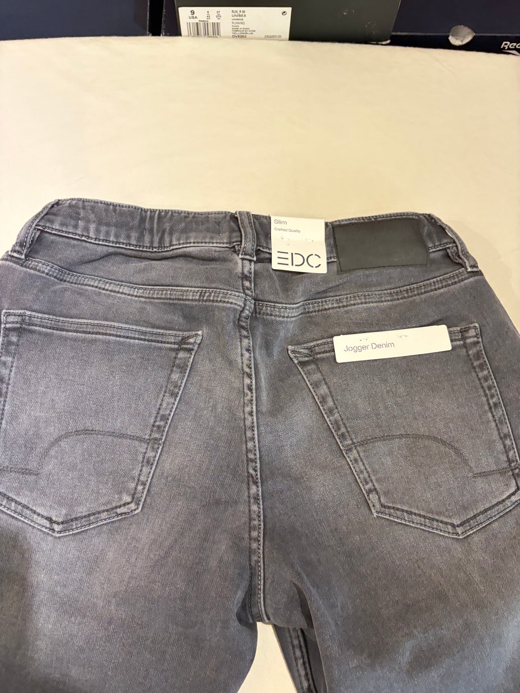 Short en Jean EDC by Esprit Slim Gris Homme Taille M Neuf avec Étiquette