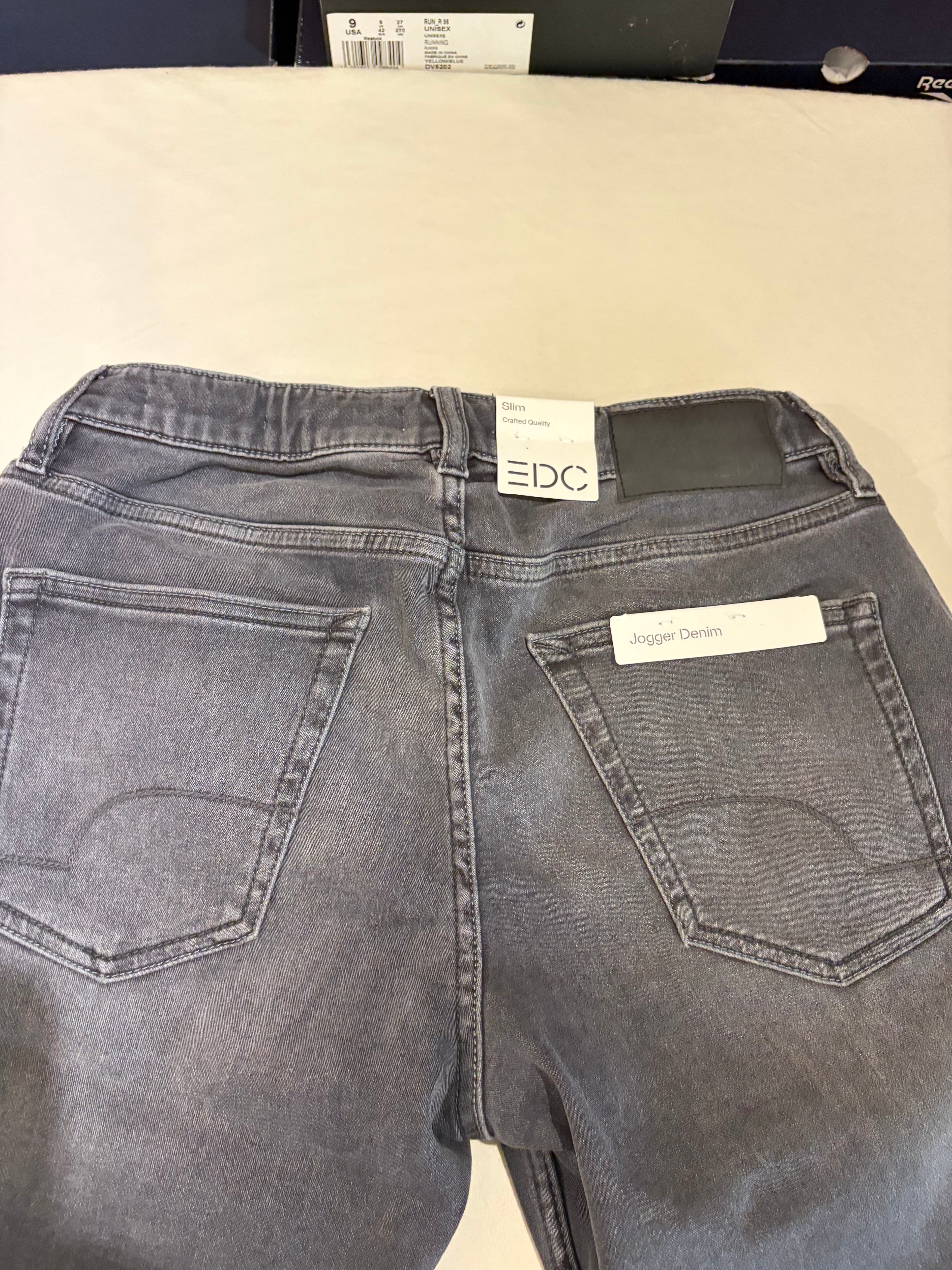 Short en Jean EDC by Esprit Slim Gris Homme Taille M Neuf avec Étiquette