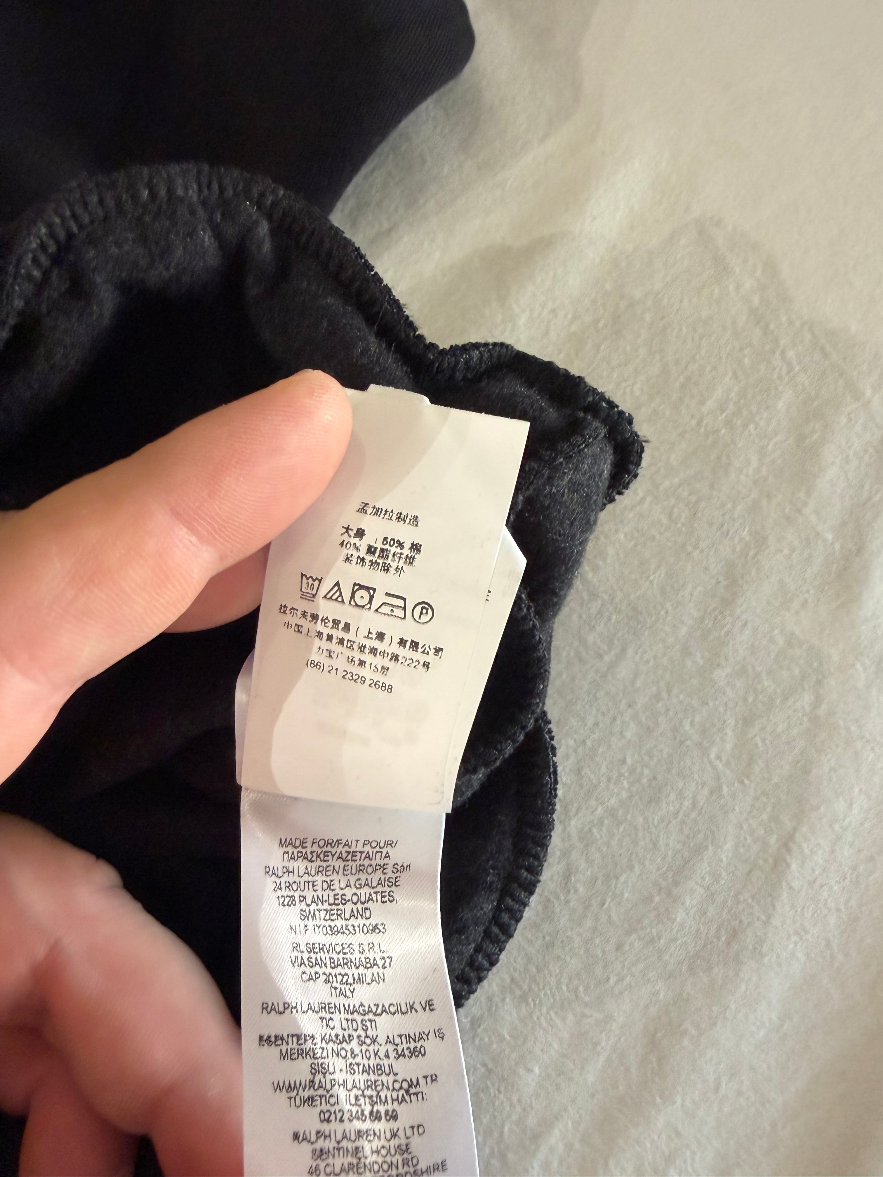 Sweat à capuche Polo Ralph Lauren Logo Double-Knit Noir Homme Taille S
