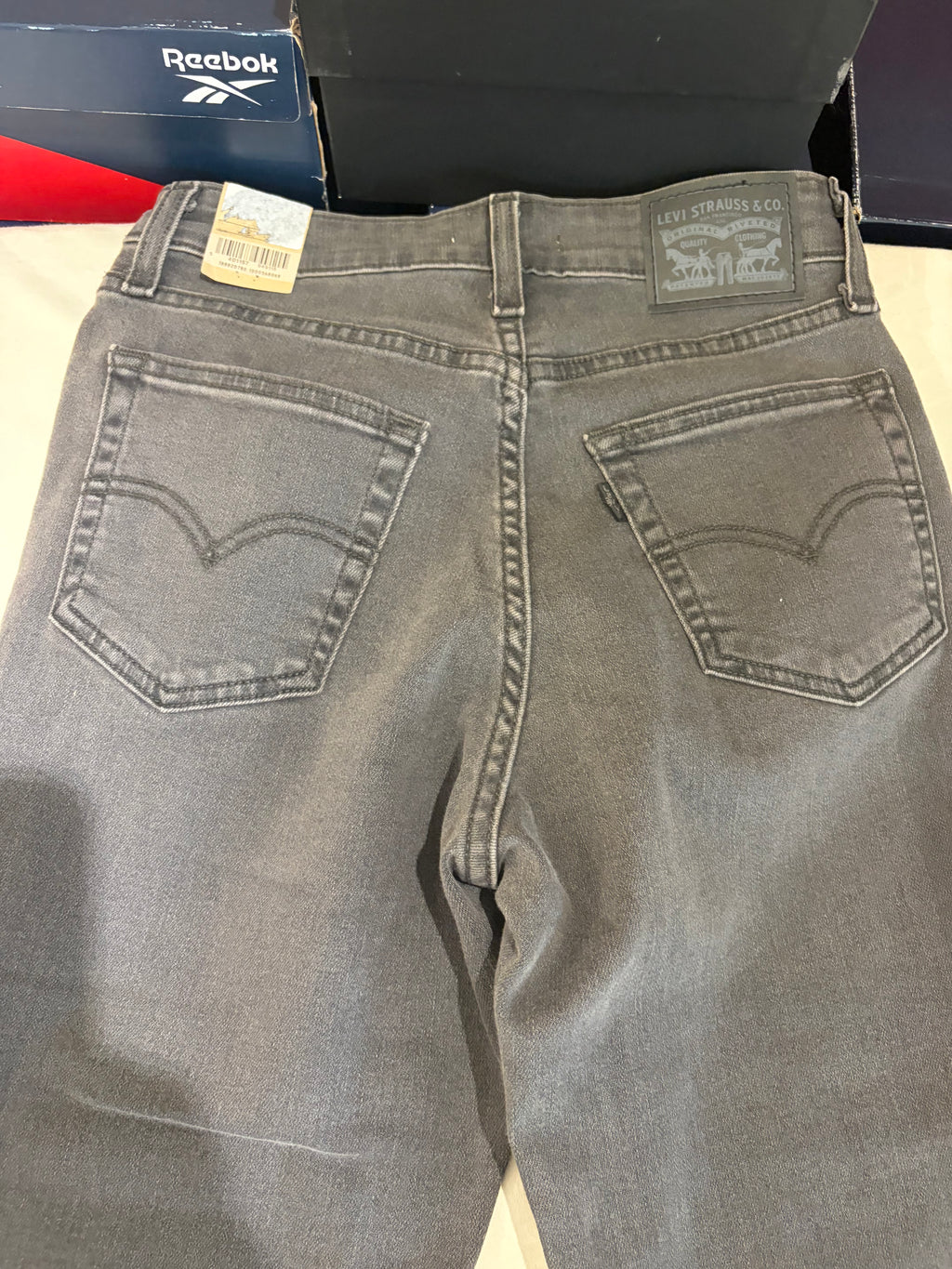 Levi's 721 High Rise Skinny Femme Neuf - Jean Gris Délavé Taille 25x32