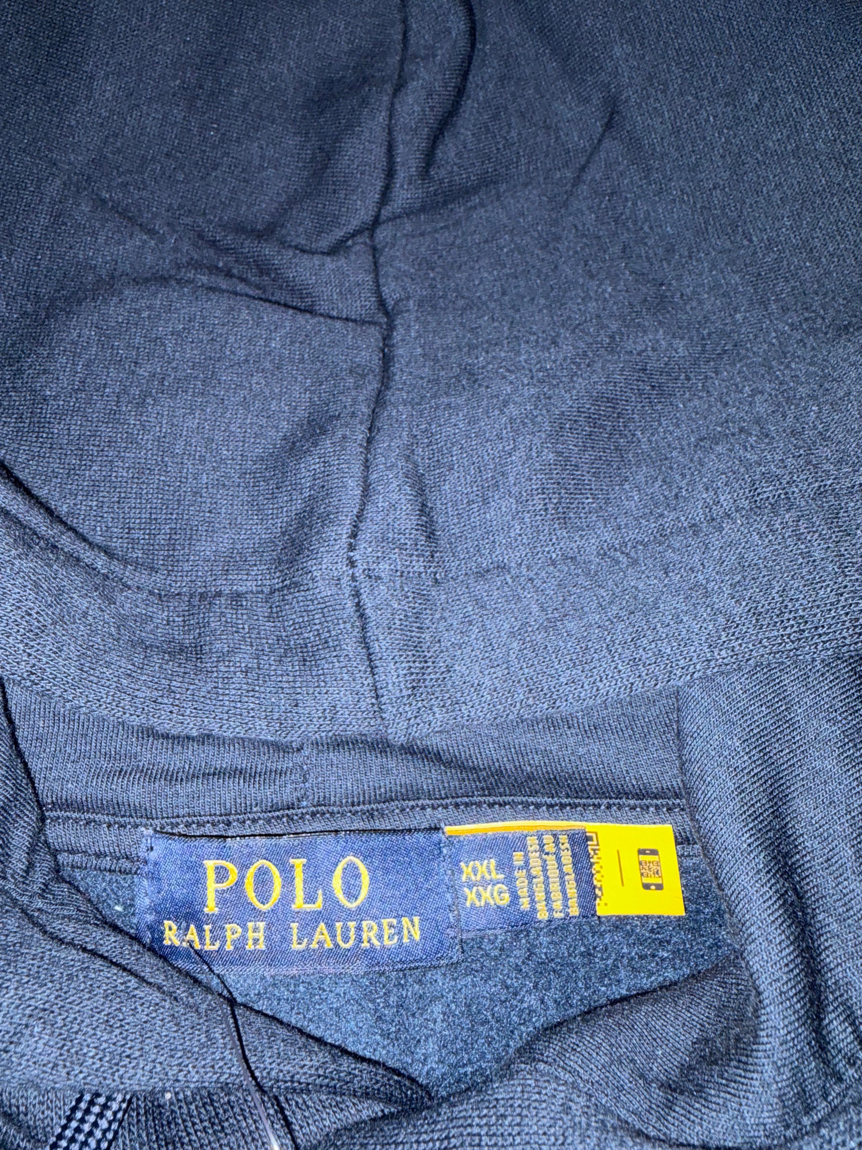 Polo Ralph Lauren Sweat à Capuche Homme Bleu Marine Logo Brodé Signature Taille XXL