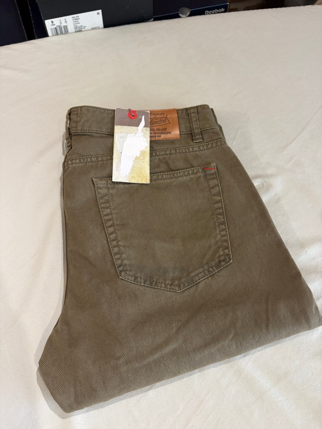 Unlimited Royal Blue Pantalon Slim Fit Homme Beige Taille 34 Neuf avec Étiquette