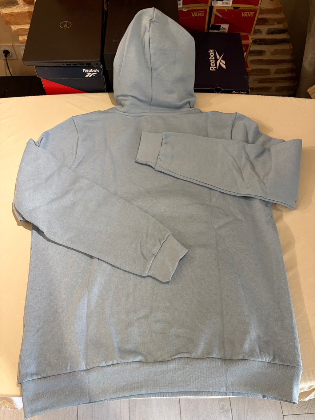 Sweat à capuche BOSS bleu ciel – Homme – Taille XXL – Neuf avec étiquette