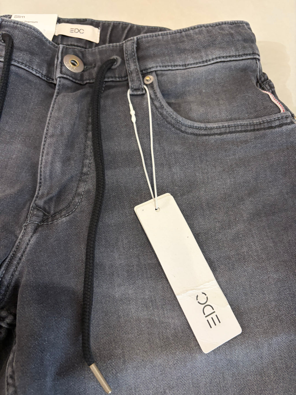 Short en Jean EDC by Esprit Slim Gris Homme Taille M Neuf avec Étiquette