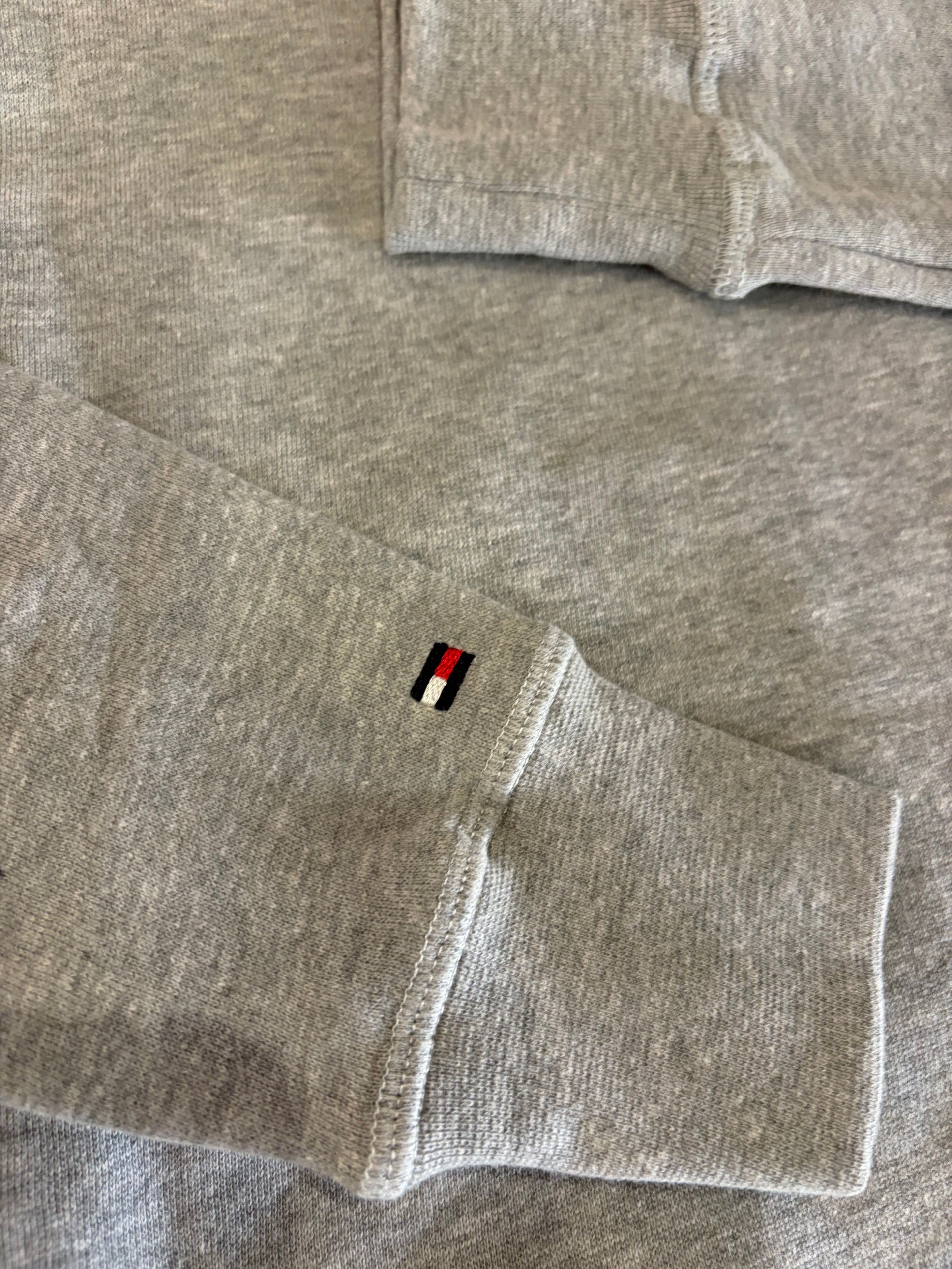 Sweat à capuche Tommy Hilfiger Logo Hoody Gris Chiné Homme Taille M