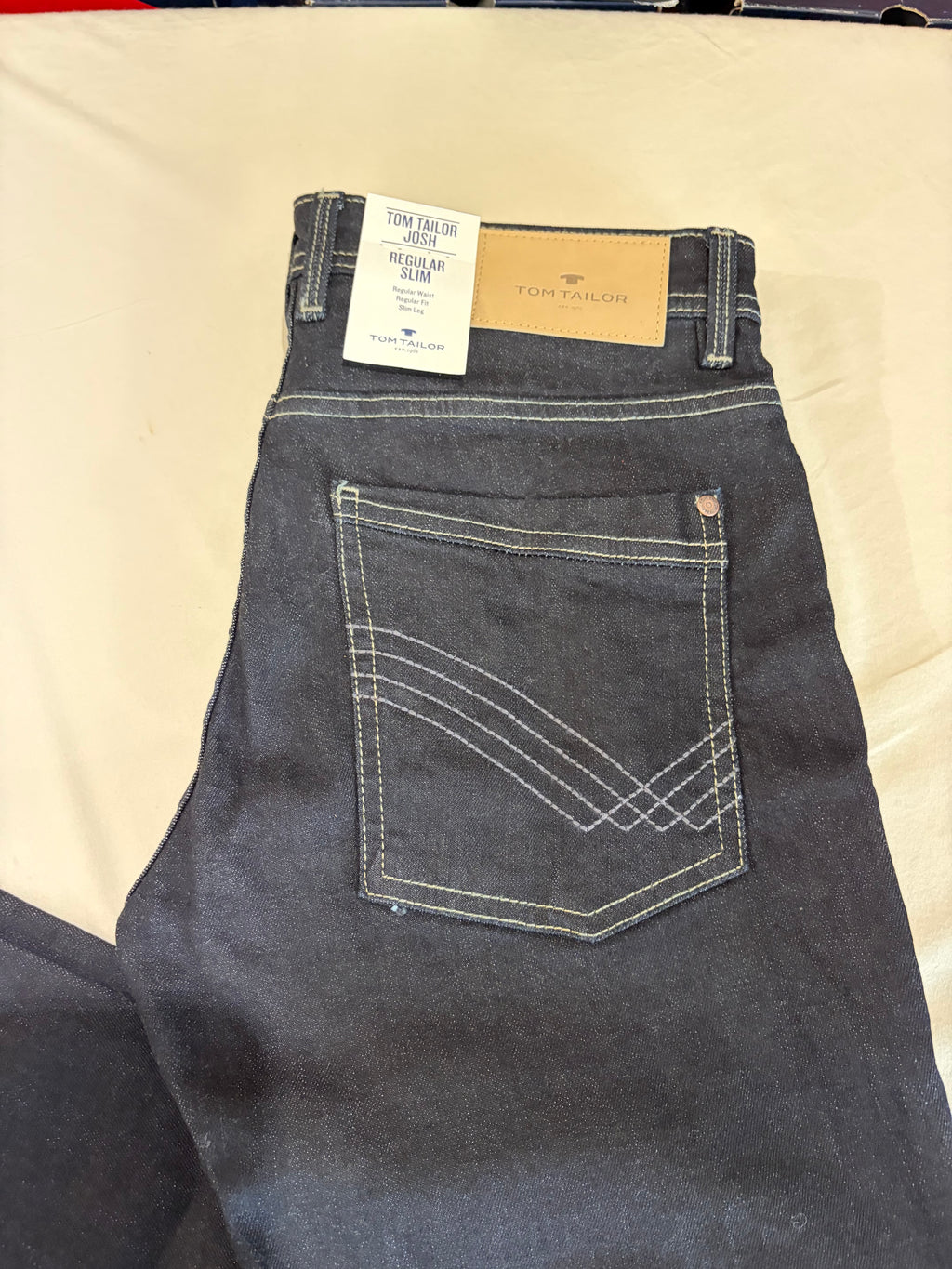 Jean Tom Tailor JOSH Regular Slim Homme Bleu Denim Brut 30/32 Neuf avec Étiquettes
