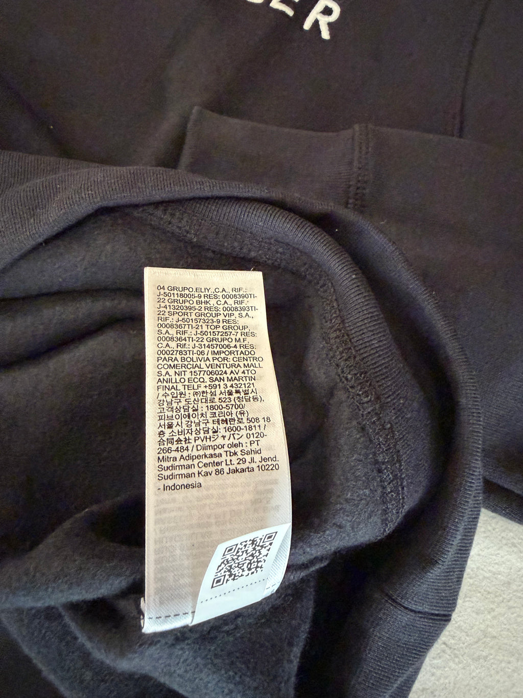 Sweat à Capuche Tommy Hilfiger Homme Noir – Logo Brodé EST. 1985 – Taille XL – Neuf