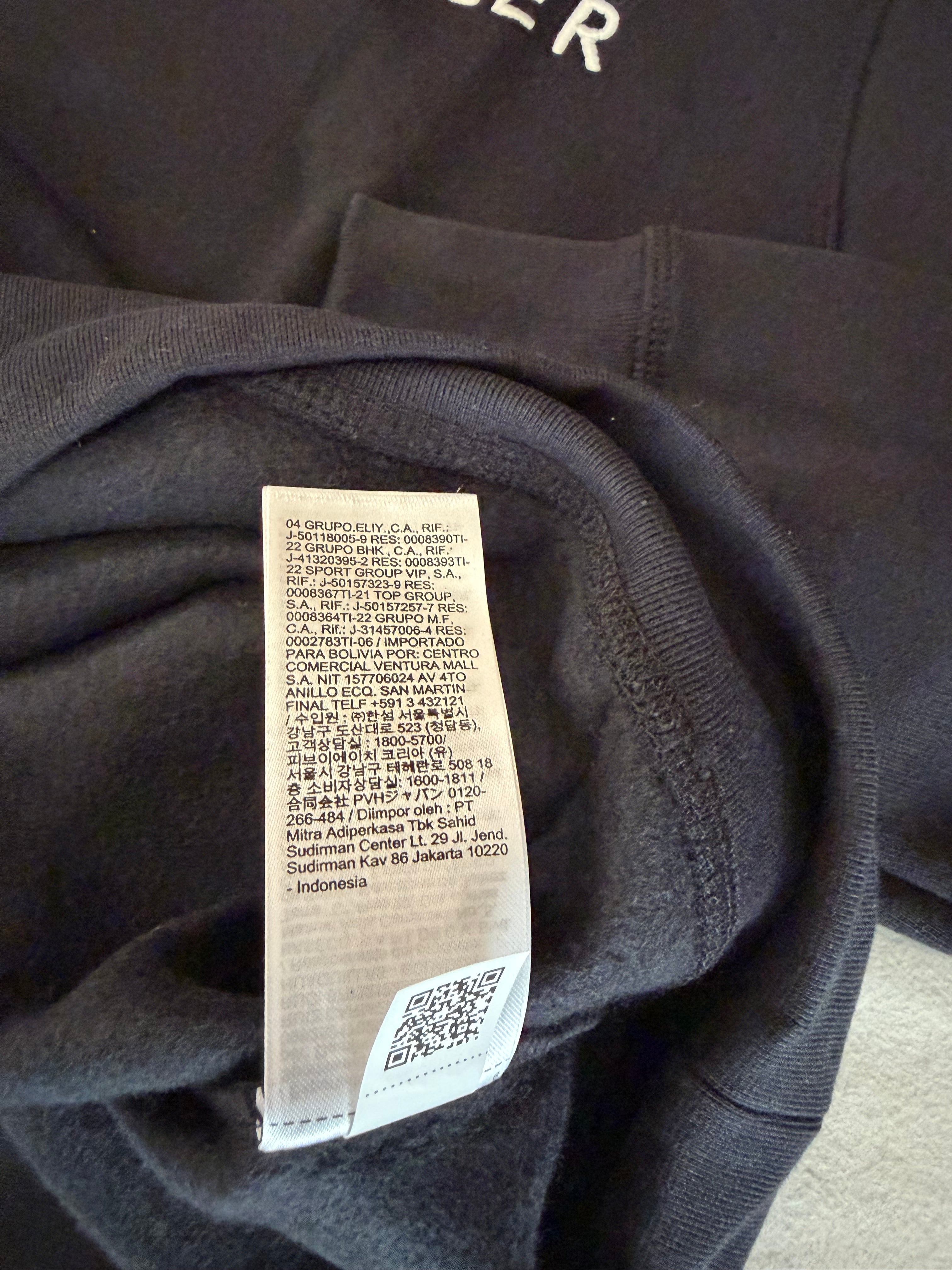 Sweat à Capuche Tommy Hilfiger Homme Noir – Logo Brodé EST. 1985 – Taille XL – Neuf