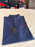 Polo Ralph Lauren Custom Slim Fit Bleu Marine Logo Rouge Homme Taille XXL – Neuf avec étiquette