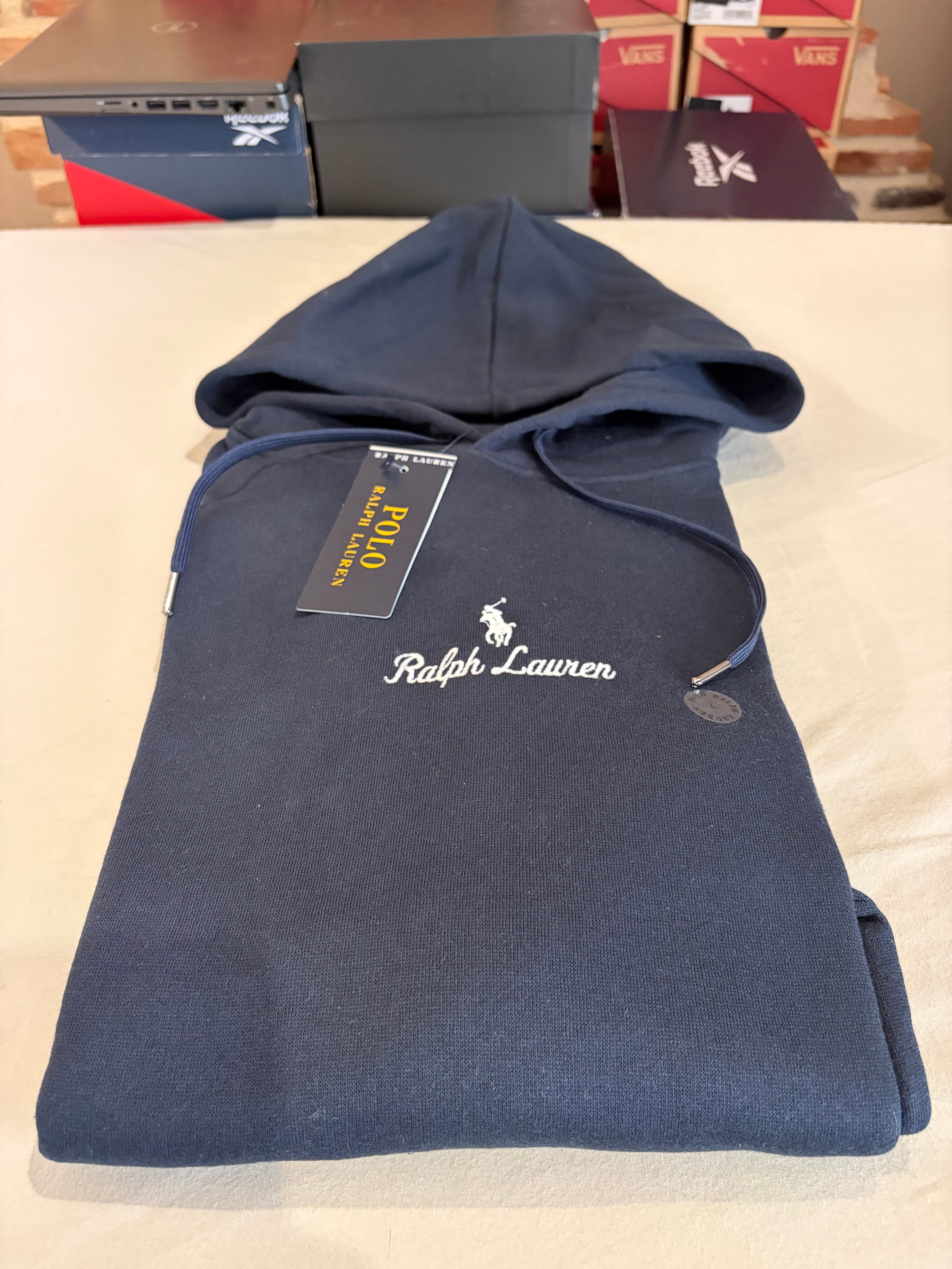 Sweat à Capuche Polo Ralph Lauren Homme Aviator Navy – Logo Brodé – Taille L – Neuf