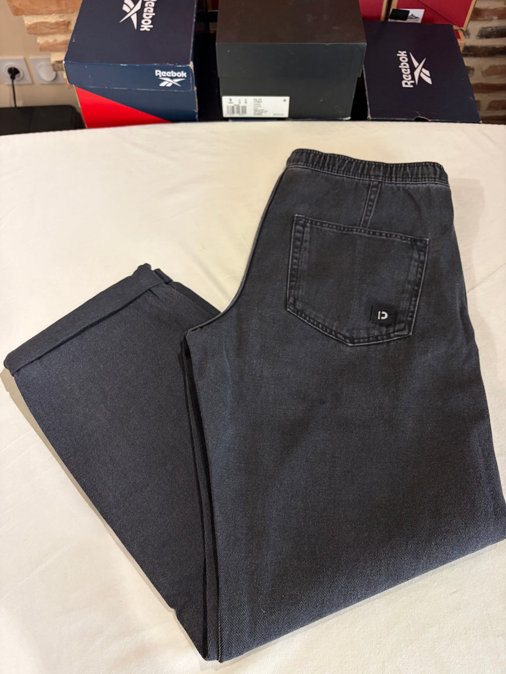 Jean Tom Tailor Denim Loose Fit Homme Gris Délavé Taille XL Neuf avec Étiquettes