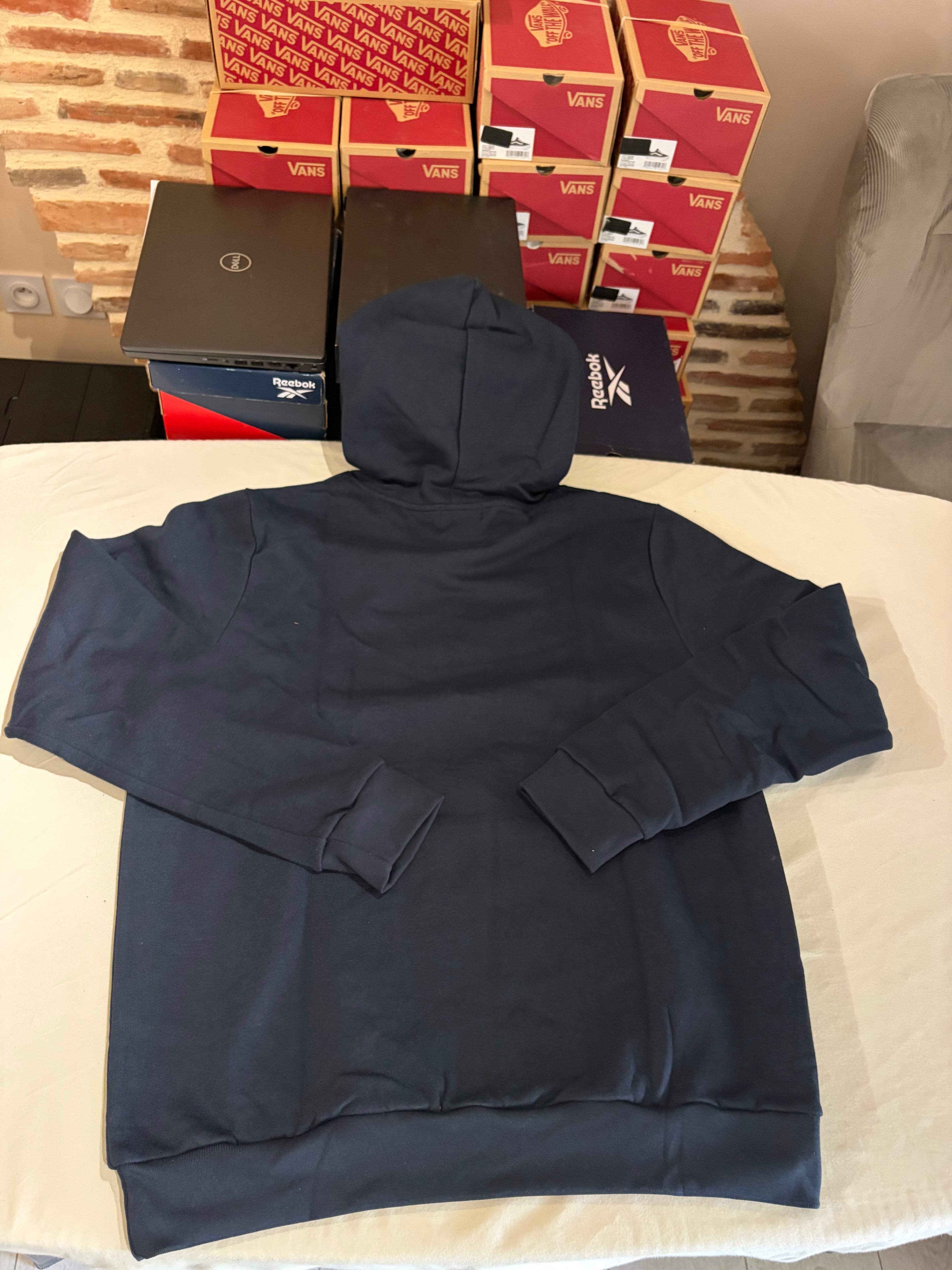 Polo Ralph Lauren Sweat à Capuche Homme Bleu Marine Logo Brodé Signature Taille XXL