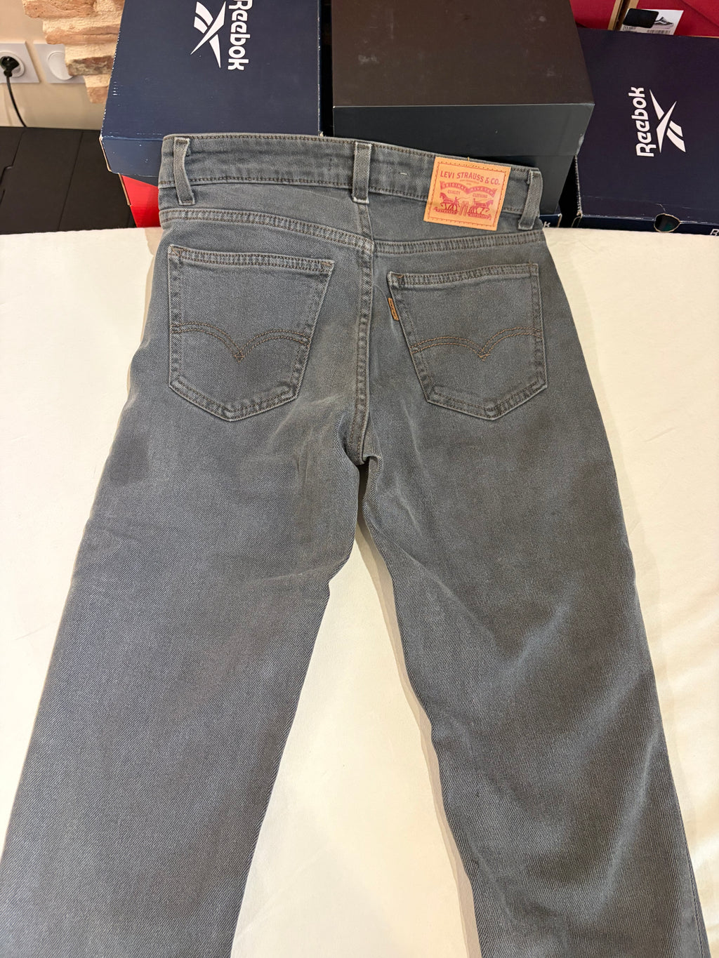Jean Levi's® 721 Vintage High Rise Skinny Femme Gris Délavé – Taille 25 – Neuf