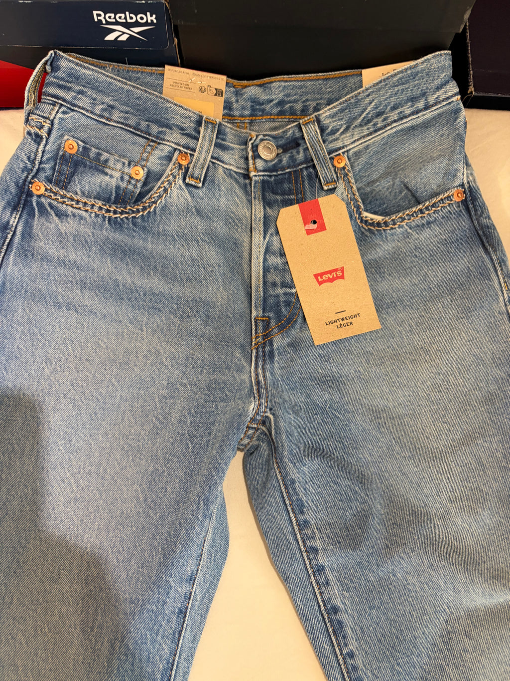 Levi's 501 Original Femme Bleu Clair 24x32 | Jean Droit Iconique Neuf