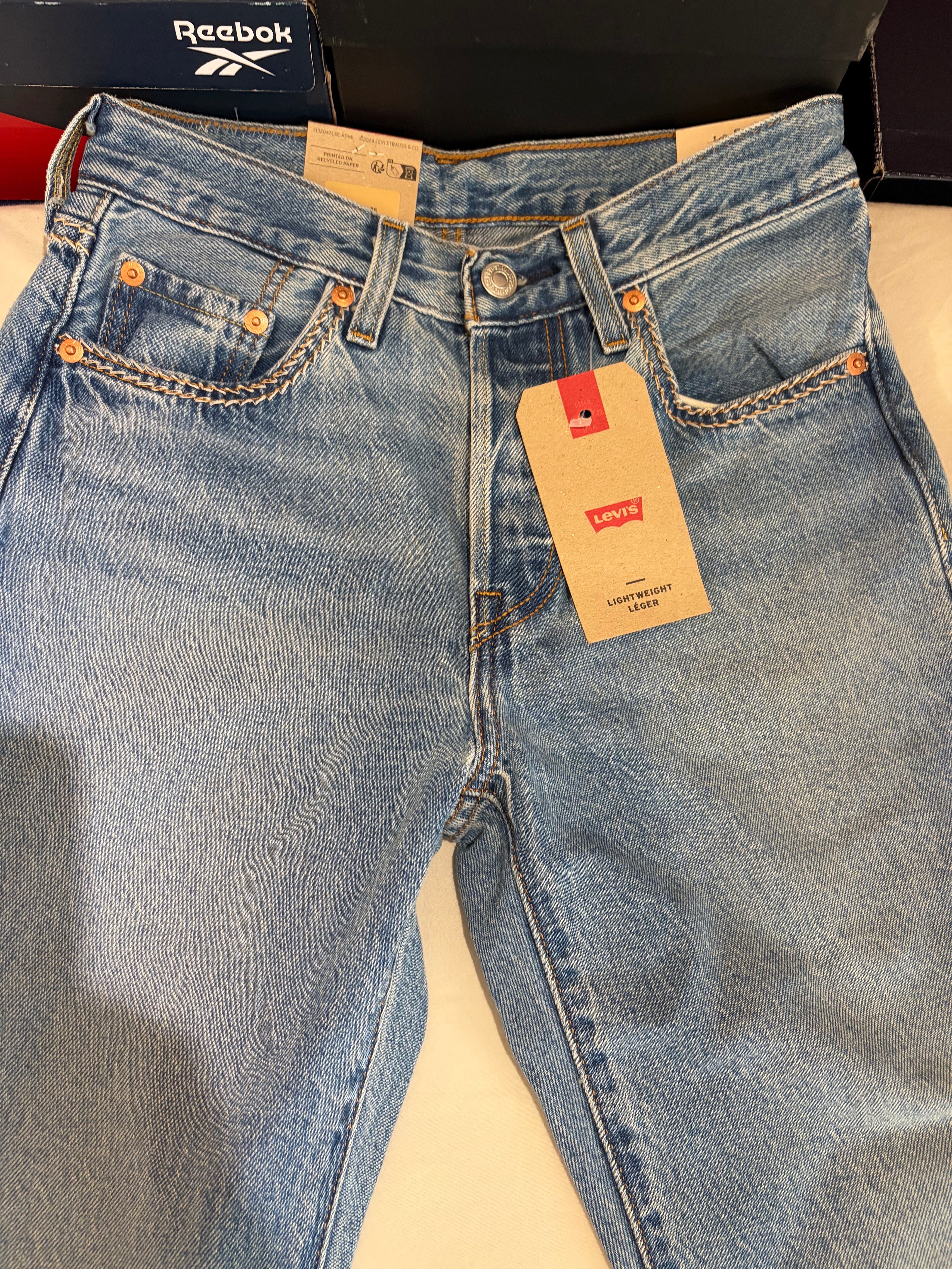 Levi's 501 Original Femme Bleu Clair 24x32 | Jean Droit Iconique Neuf