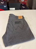 Jean Wrangler Greensboro Modern Straight Homme Gris W34 L34 Neuf