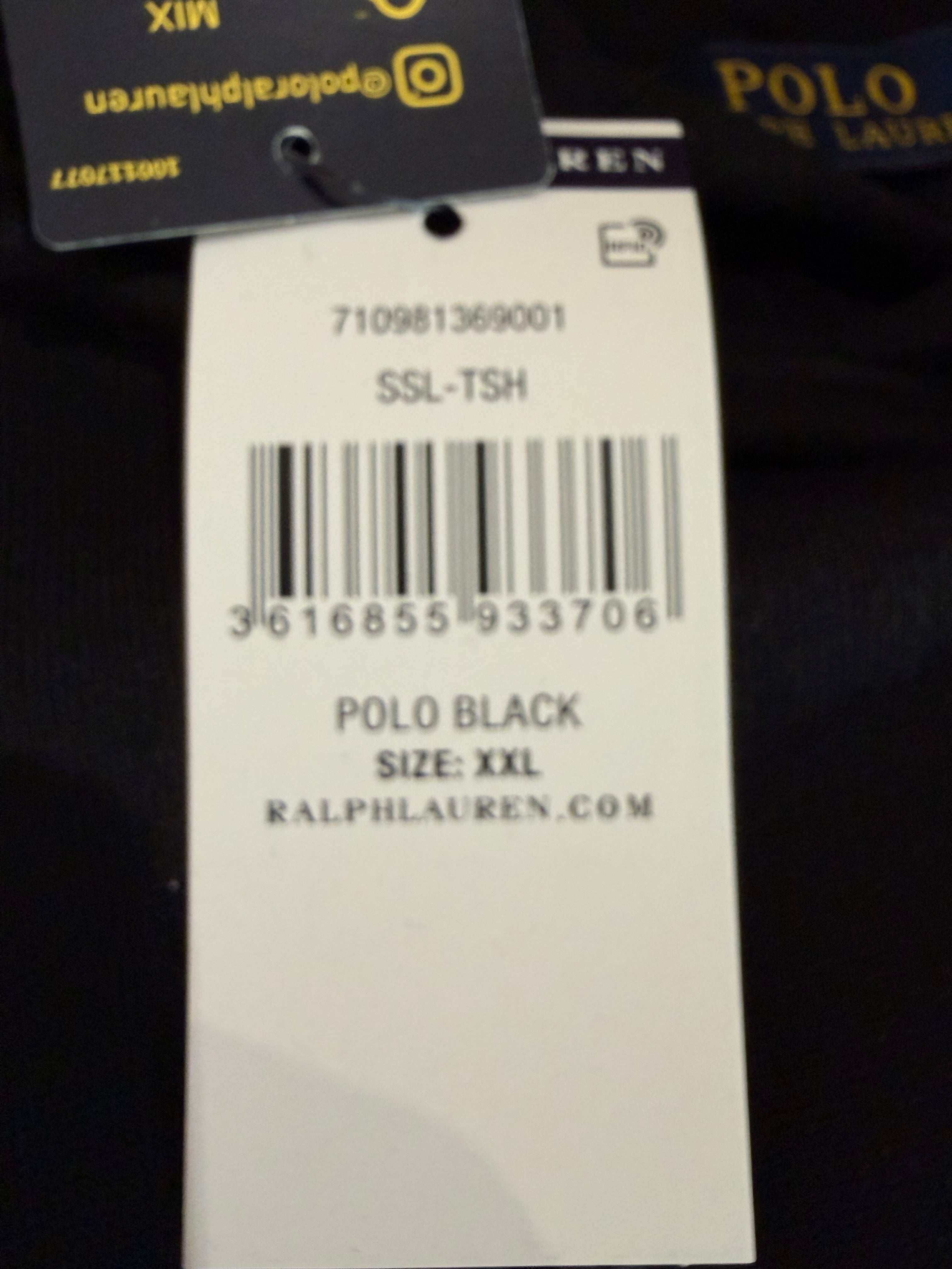 Sweat à Capuche Polo Ralph Lauren Homme Noir – Logo Brodé – Taille XXL – Neuf
