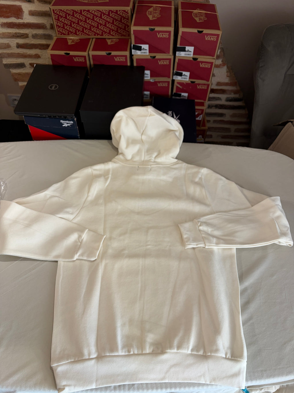 Sweat à capuche Polo Ralph Lauren Homme Blanc Cassé Taille M - Logo Brodé - Neuf