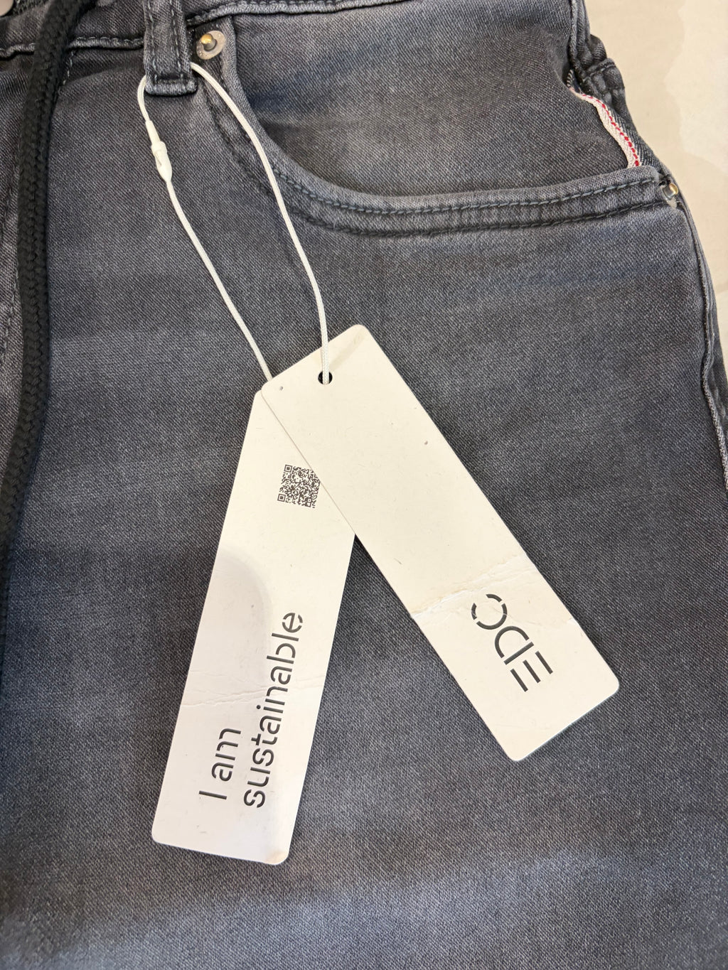 Short en Jean EDC by Esprit Slim Gris Homme Taille M Neuf avec Étiquette