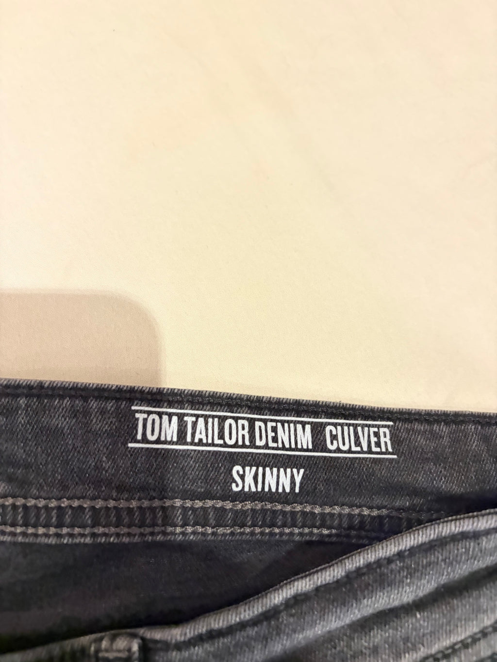 Tom Tailor Denim CULVER Jean Homme Skinny Gris Délavé 30/34 Neuf avec Étiquettes