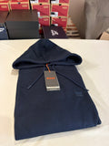 Sweat à capuche BOSS Homme Bleu Marine Taille XL - Logo Patch - Neuf