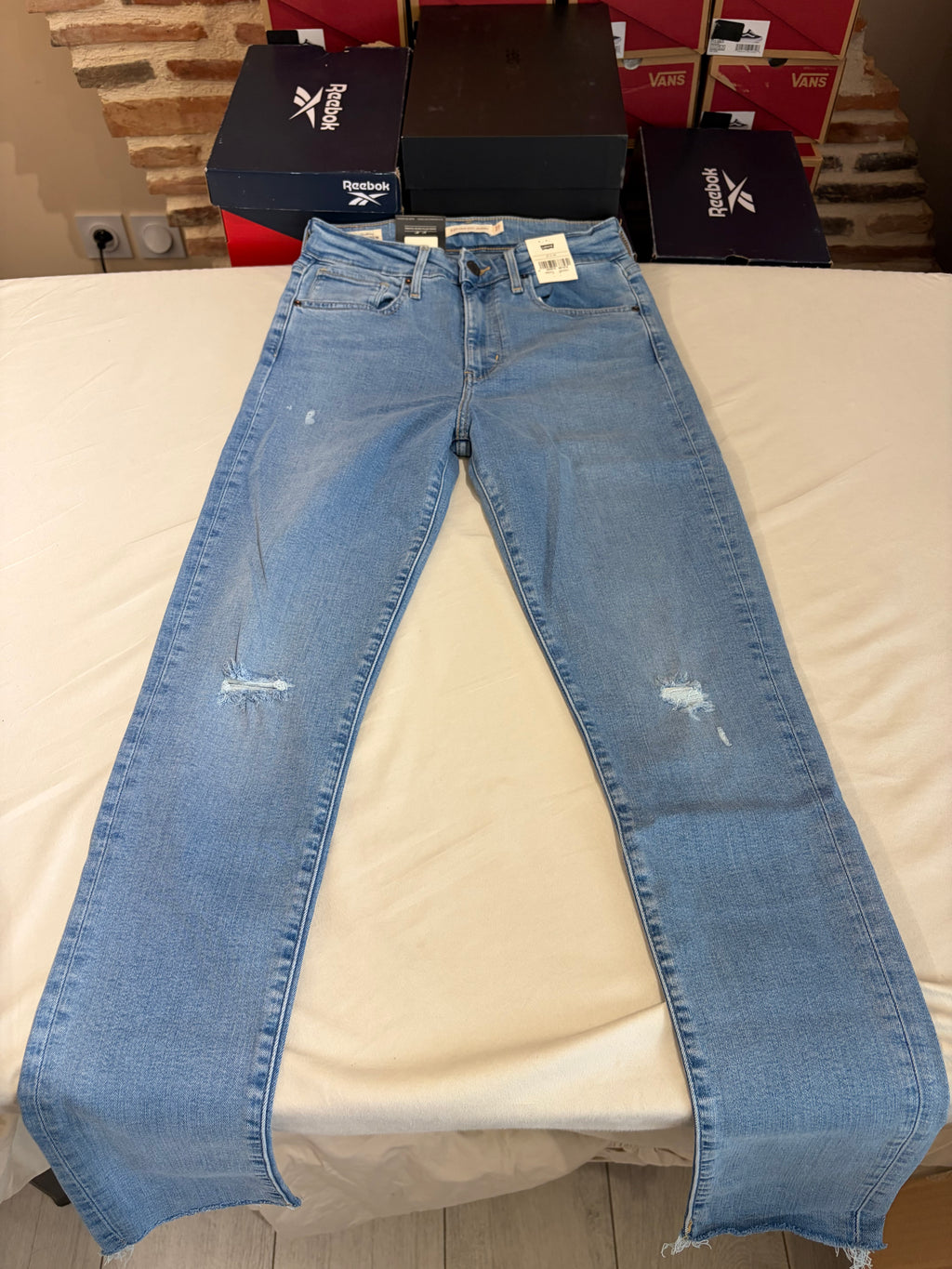 Jean Levi's® 721 High-Rise Skinny Femme Bleu Denim Clair – Taille W27 L30 – Neuf avec Étiquette