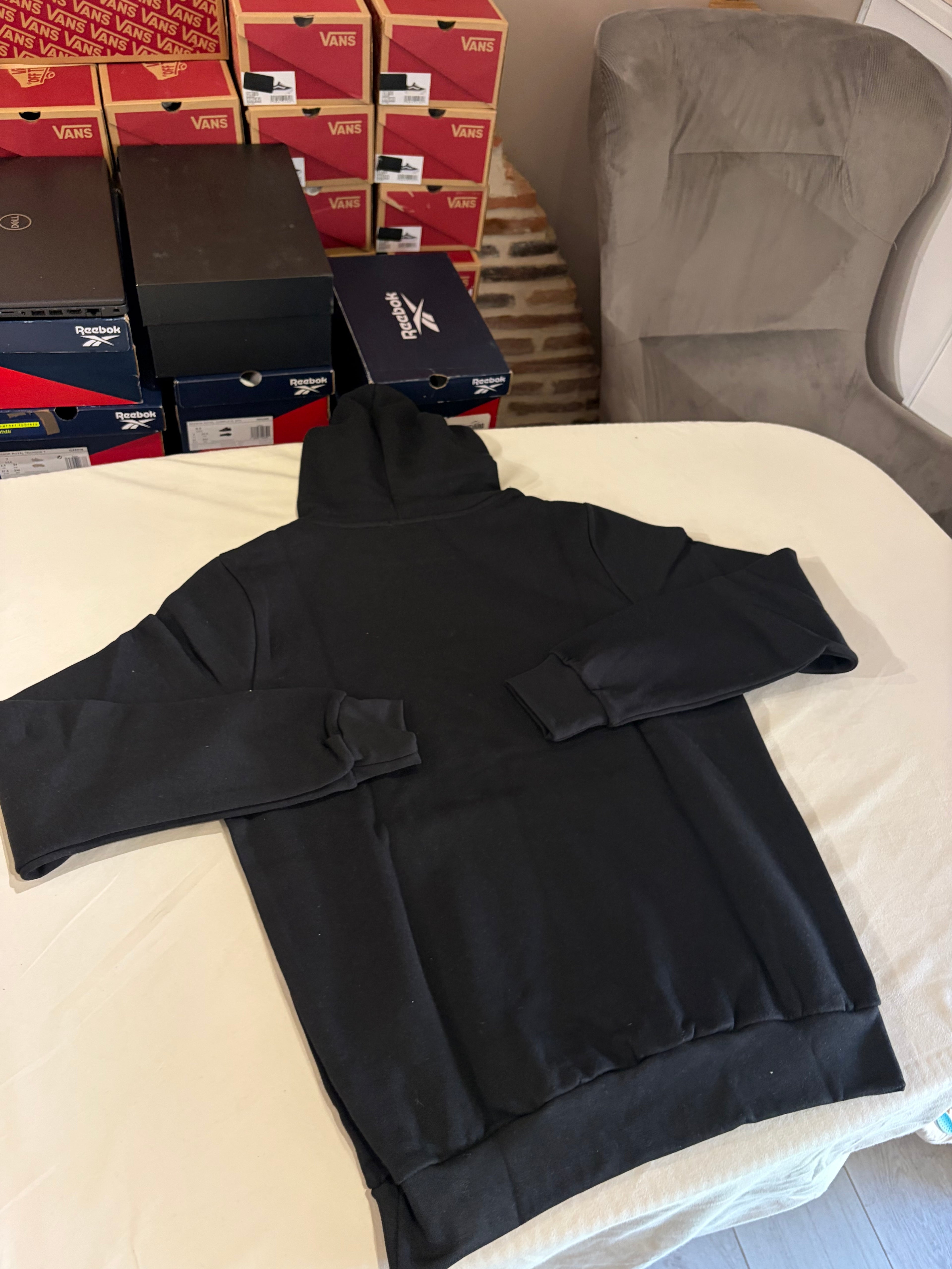 Sweat à capuche Polo Ralph Lauren Logo Double-Knit Noir Homme Taille S