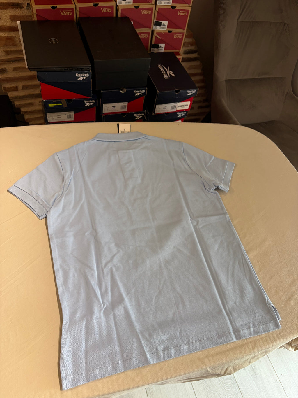 Polo Ralph Lauren Custom Slim Fit Bleu Ciel Logo Blanc Homme Taille M – Neuf avec étiquette