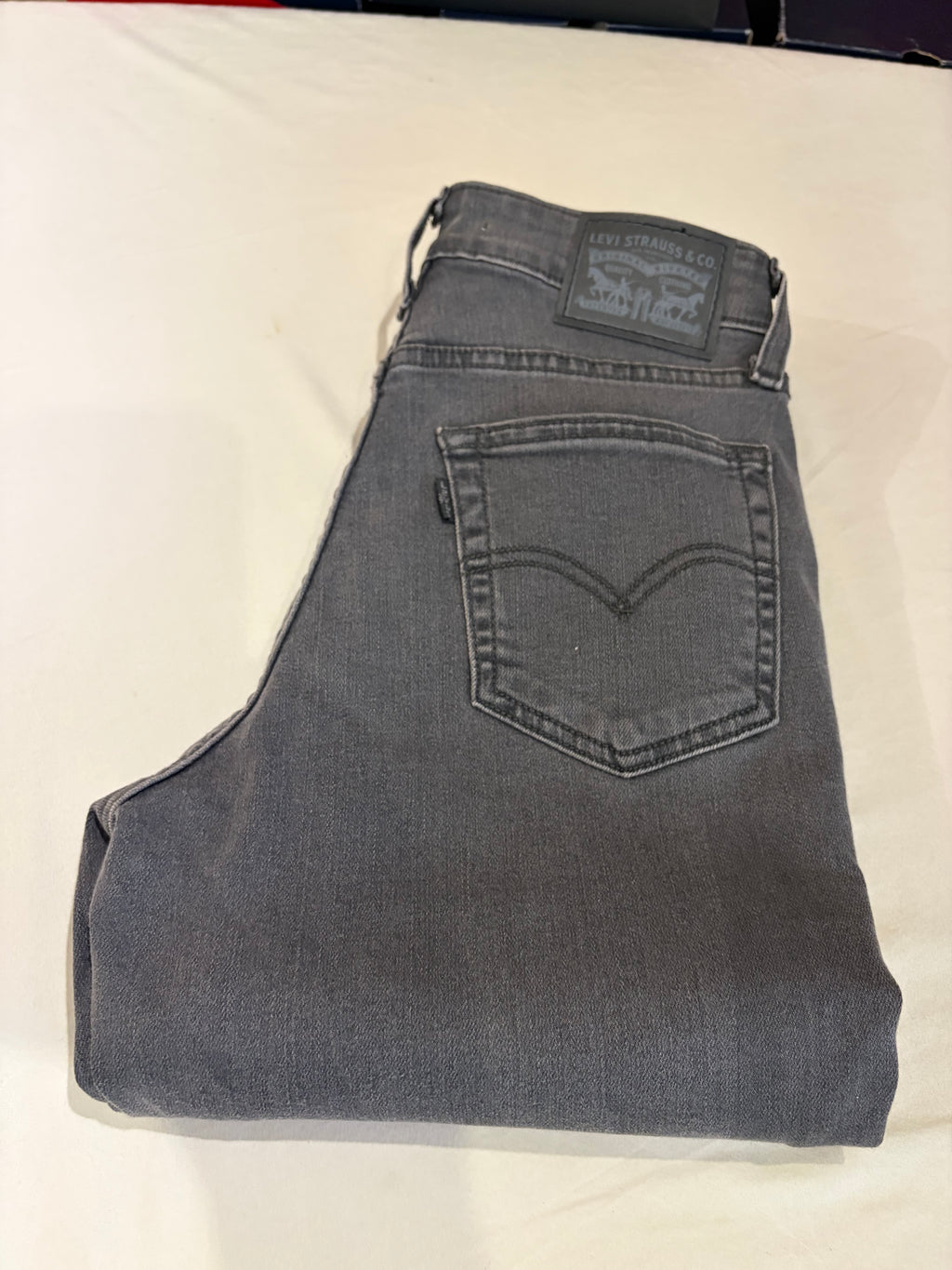 Levi's 721 High Rise Skinny Femme Neuf - Jean Gris Délavé Taille 25x32