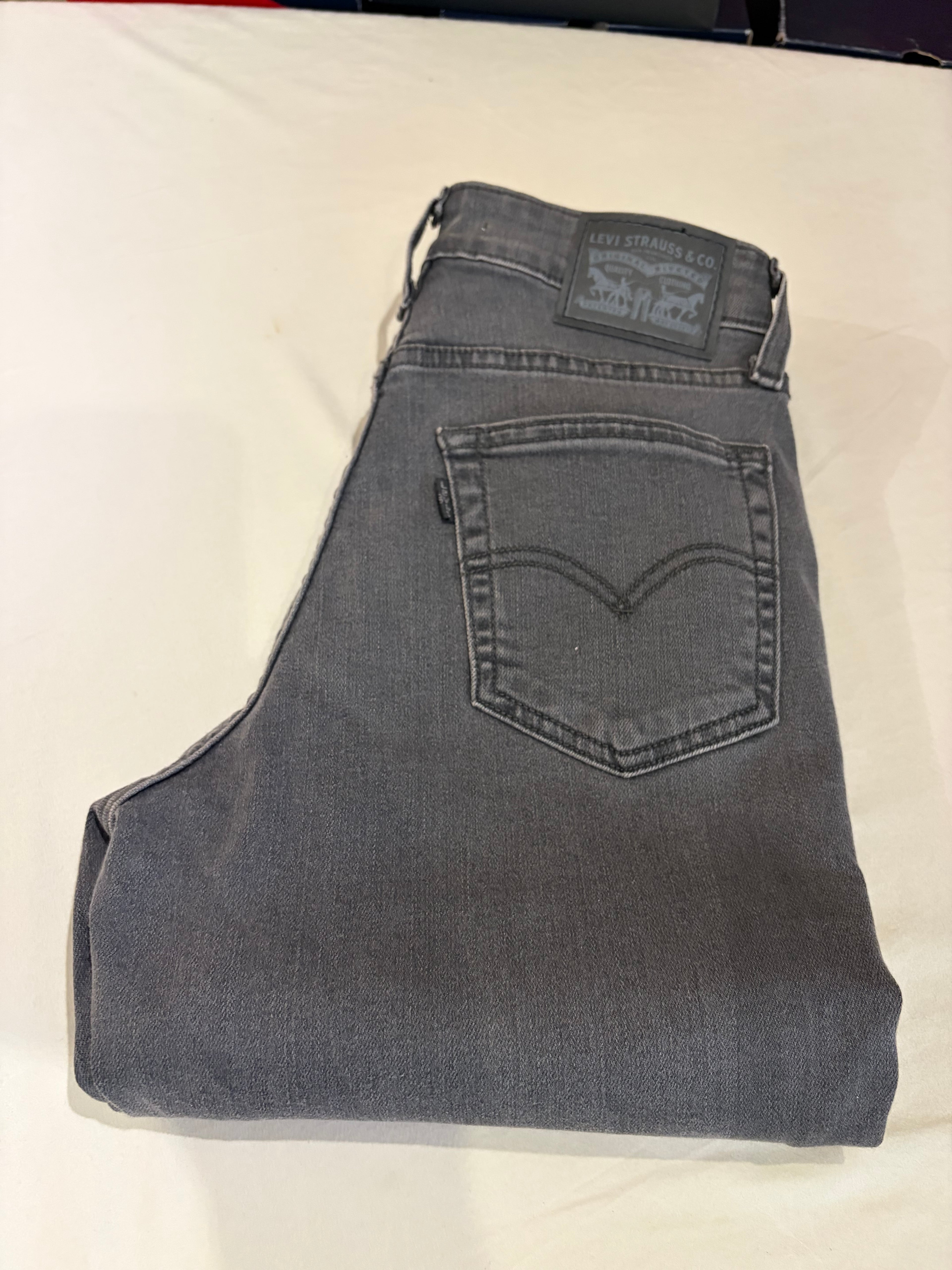Levi's 721 High Rise Skinny Femme Neuf - Jean Gris Délavé Taille 25x32