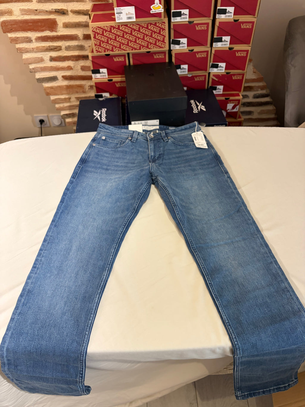 Jean Tom Tailor Josh Regular Slim Coolmax EcoMade Homme Bleu – Neuf avec étiquettes – Taille 30/34
