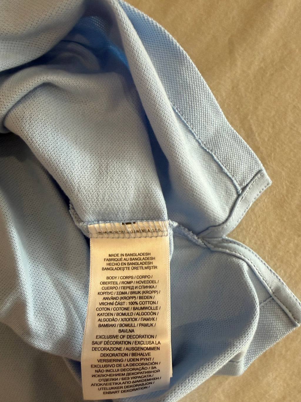 Polo Ralph Lauren Custom Slim Fit Bleu Ciel Logo Blanc Homme Taille M – Neuf avec étiquette
