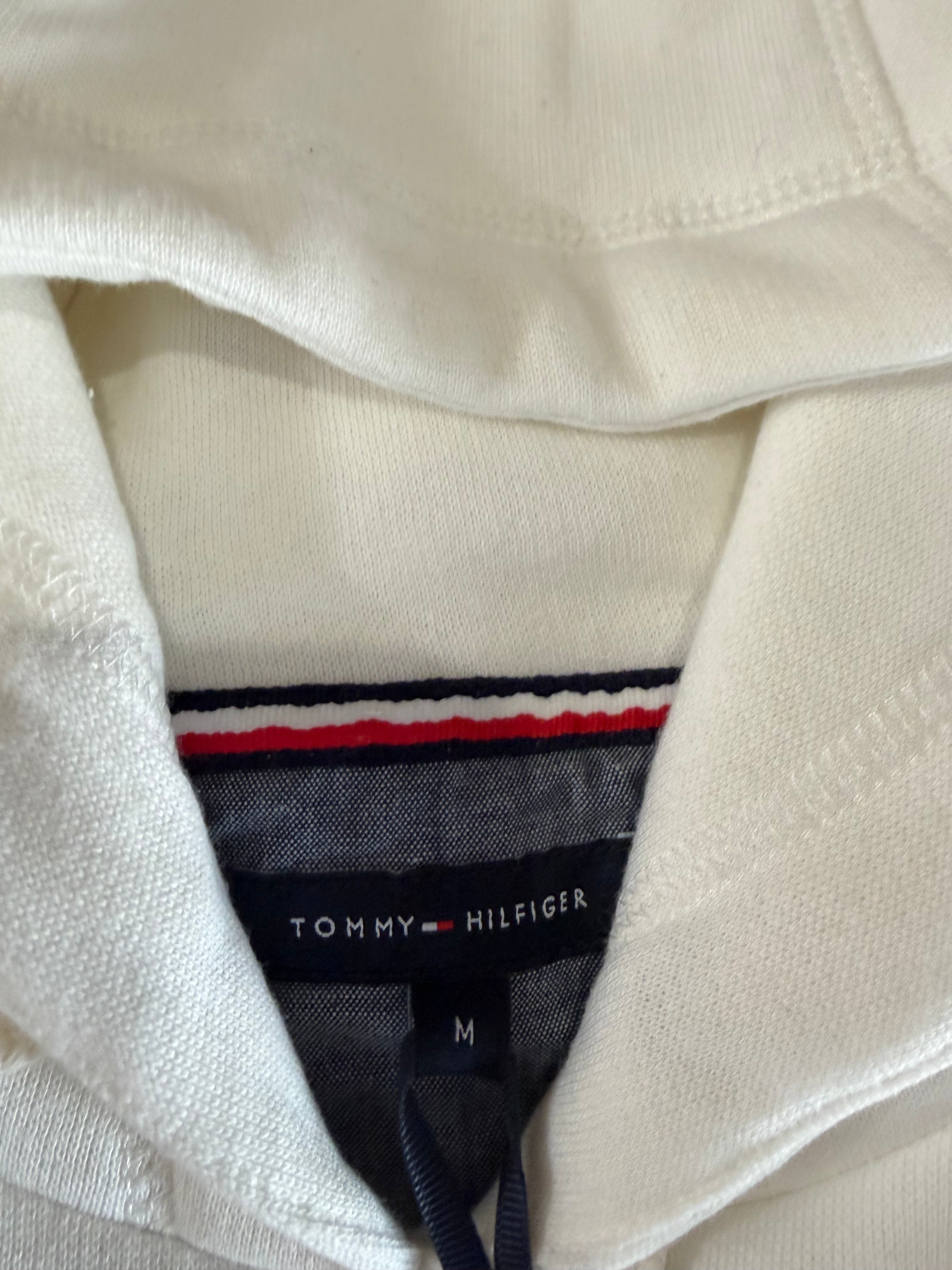 Sweat à capuche Tommy Hilfiger Logo Hoody MW0MW10752 Blanc Écru Homme Taille M