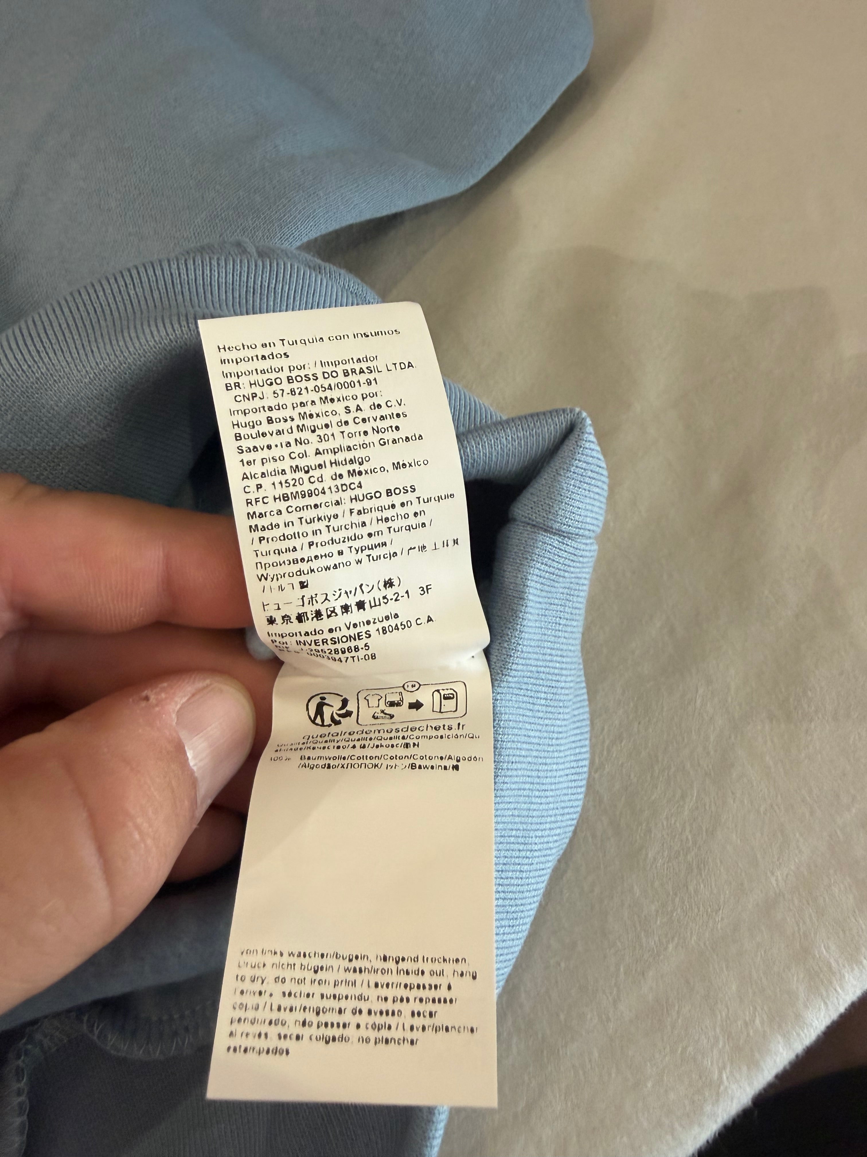 Sweat à capuche BOSS bleu ciel – Homme – Taille S – Neuf avec étiquette