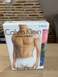Calvin Klein Cotton Stretch 3 Pack Boxer Homme Rose Noir Bleu Taille S Neuf