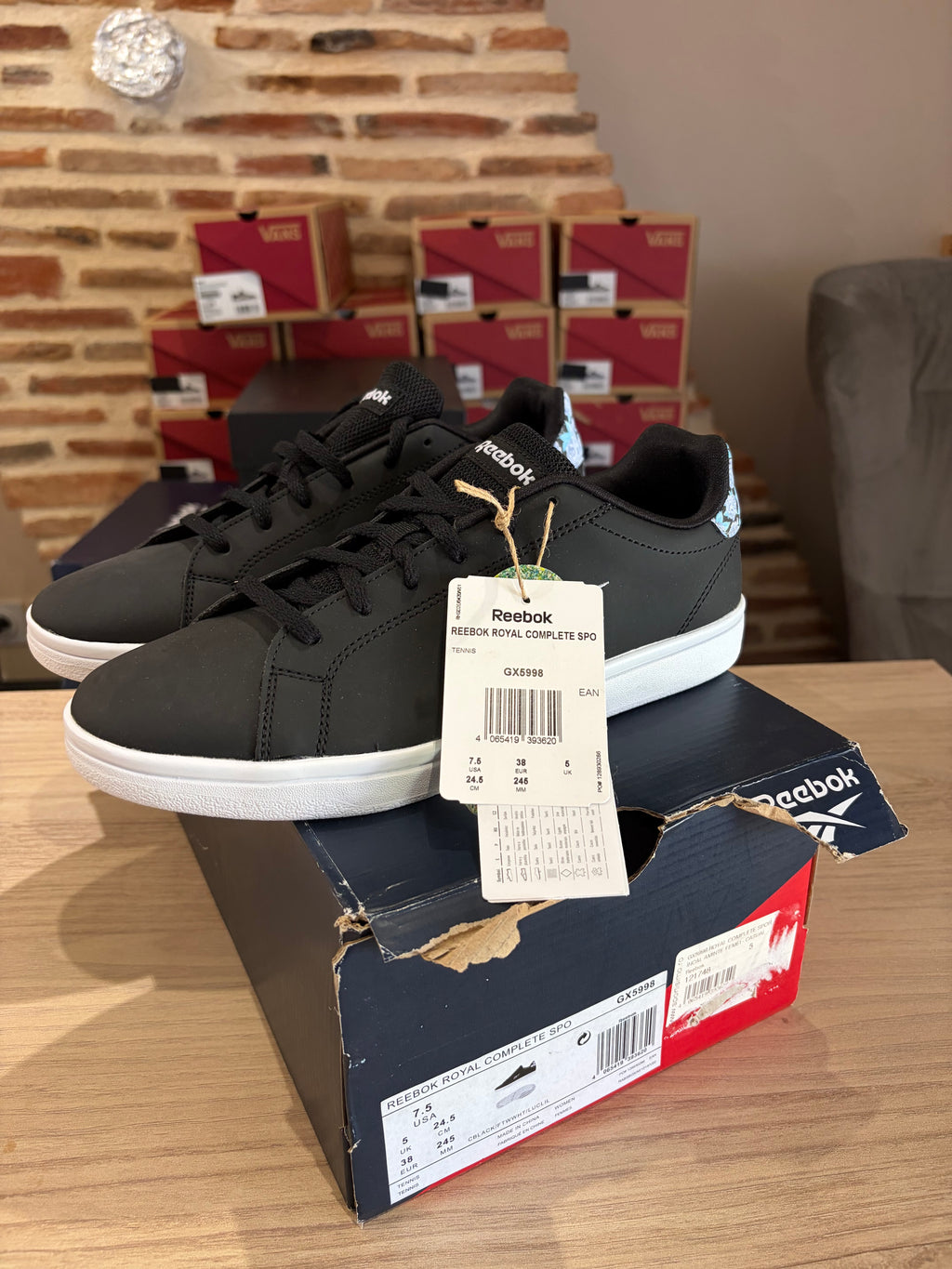 Reebok Royal Complete Spo GX5998 – Baskets Noires Unisexe Taille 38