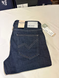 Jean Tom Tailor Denim Aedan Straight Homme Bleu Brut Foncé – Neuf avec étiquettes – Taille 31/32