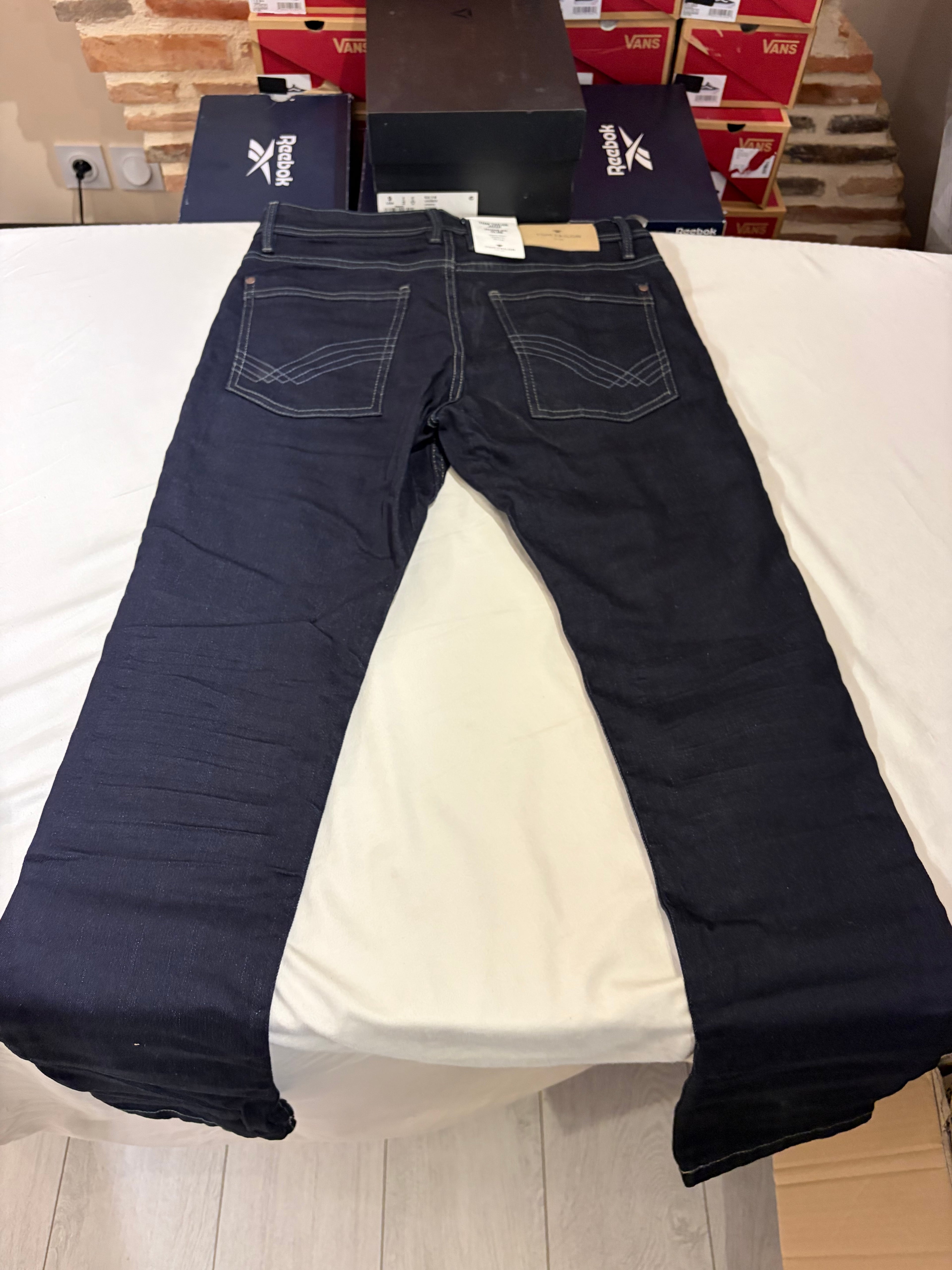 Jean Tom Tailor Josh Regular Slim Homme Bleu Brut – Neuf avec étiquettes – Taille 31/32
