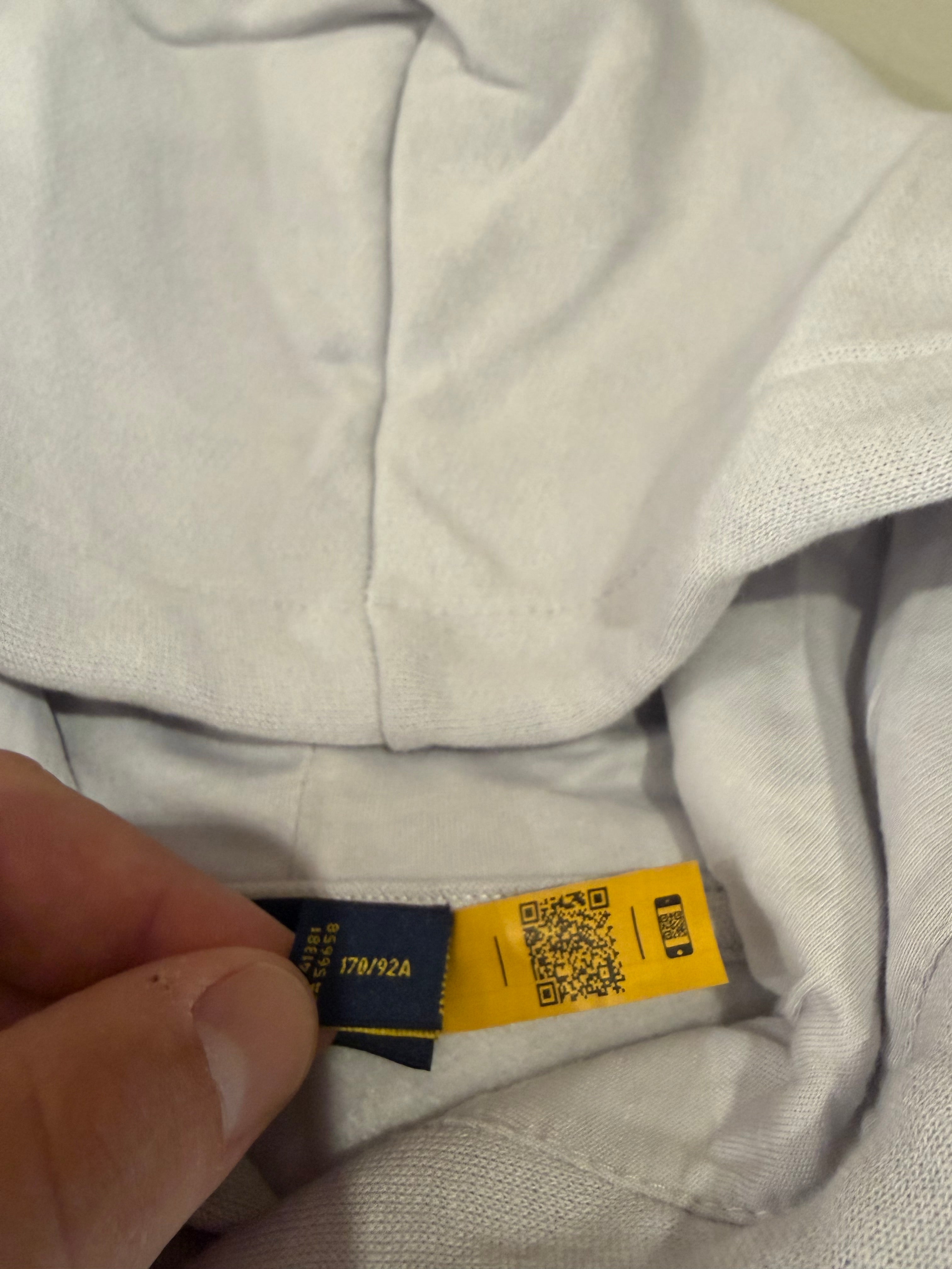 Sweat à capuche Polo Ralph Lauren gris perle brodé – Homme – Taille M