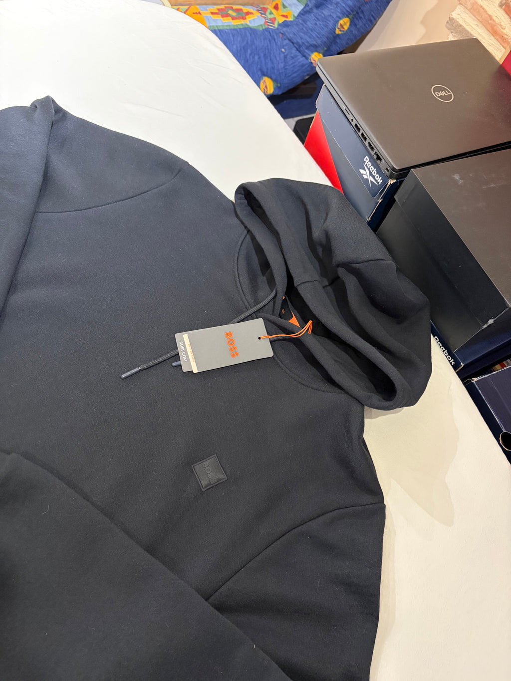 Sweat à capuche HUGO BOSS Wetalk Noir Homme – Taille XXL