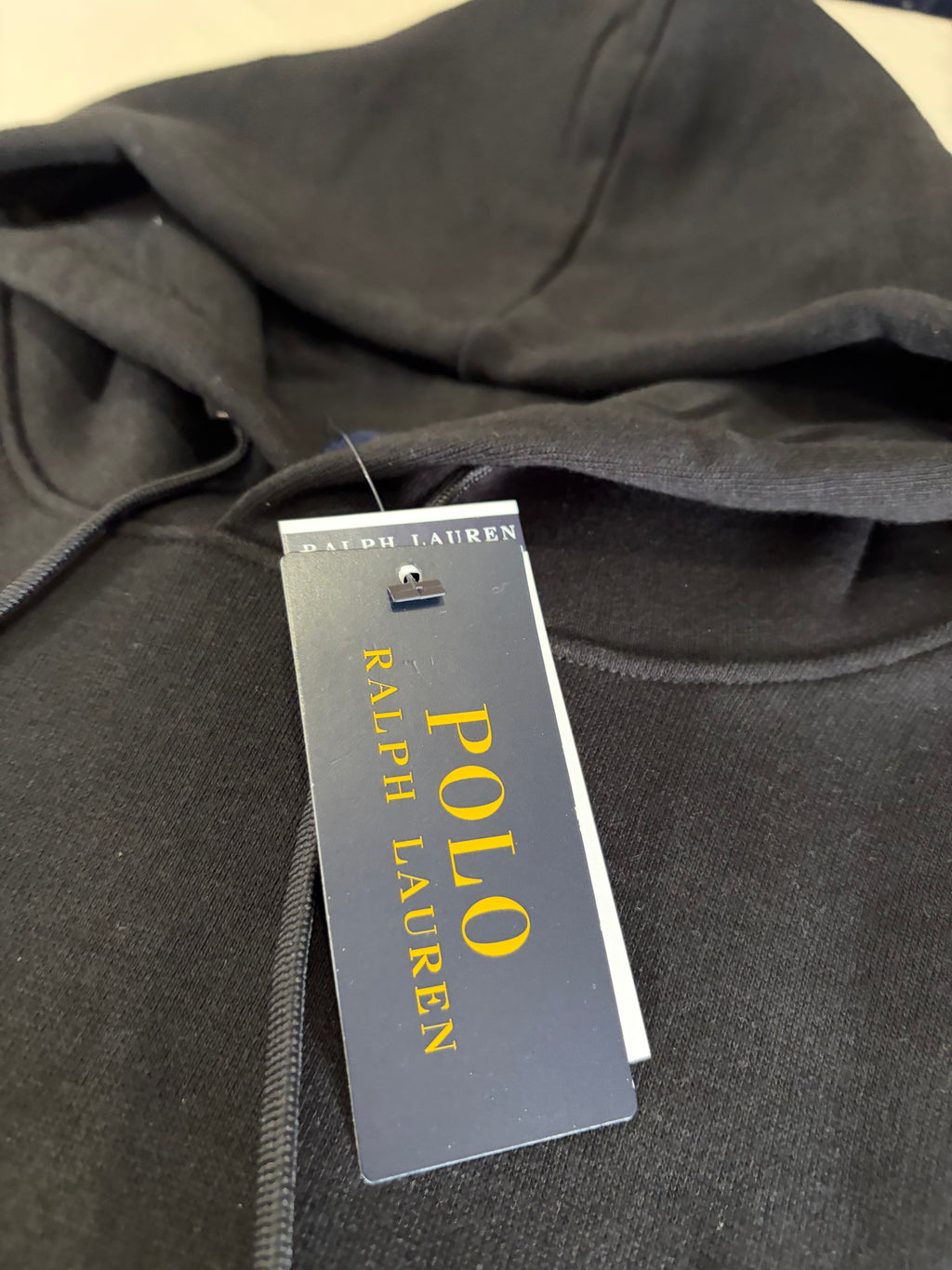Sweat à capuche Polo Ralph Lauren Logo Double-Knit Noir Homme Taille S