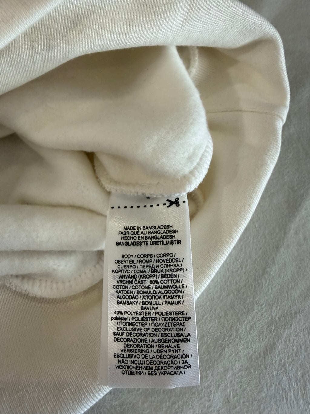 Polo Ralph Lauren Sweat à capuche homme blanc cassé logo brodé – Taille L – Neuf avec étiquette