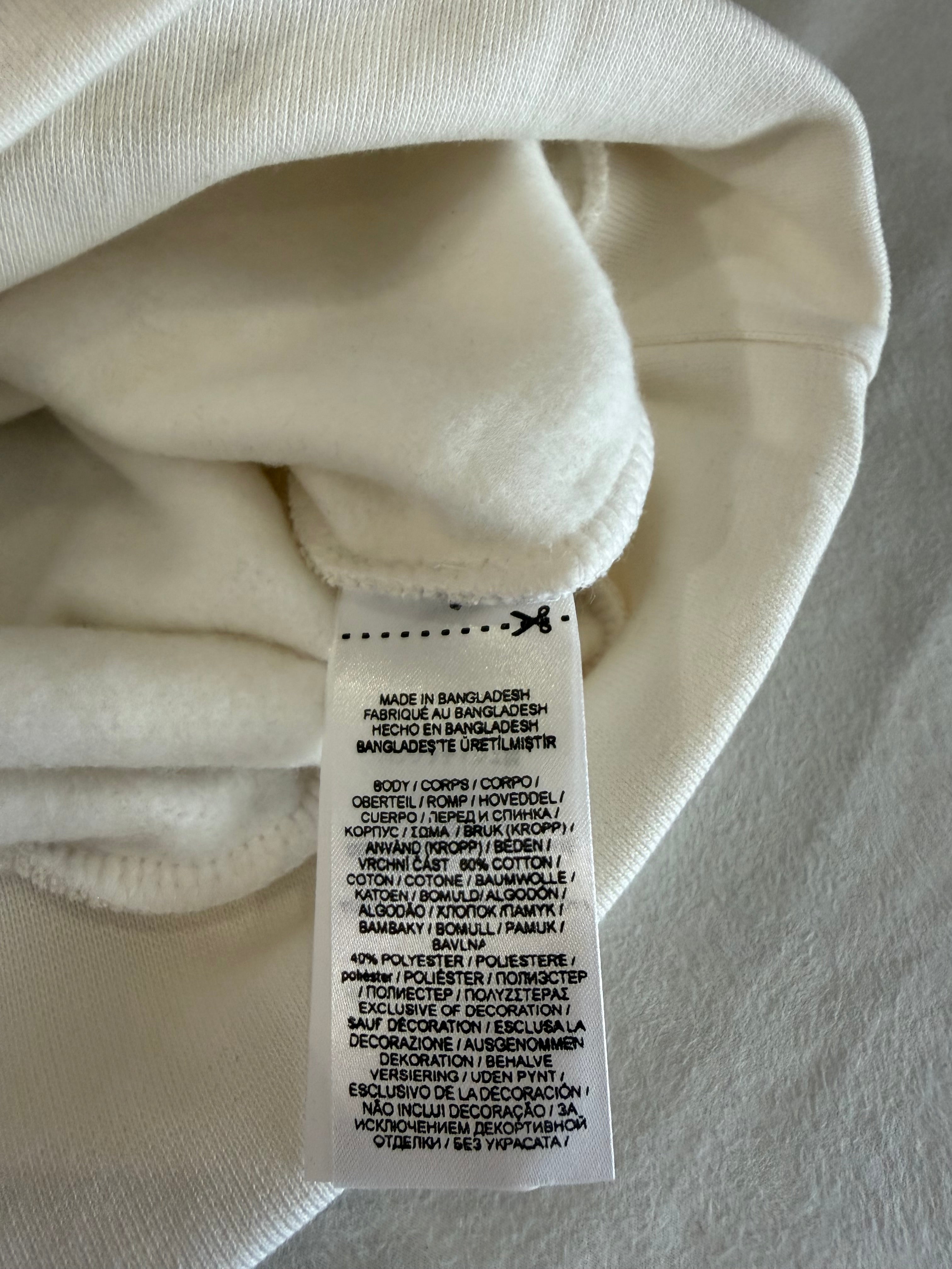 Polo Ralph Lauren Sweat à capuche homme blanc cassé logo brodé – Taille L – Neuf avec étiquette