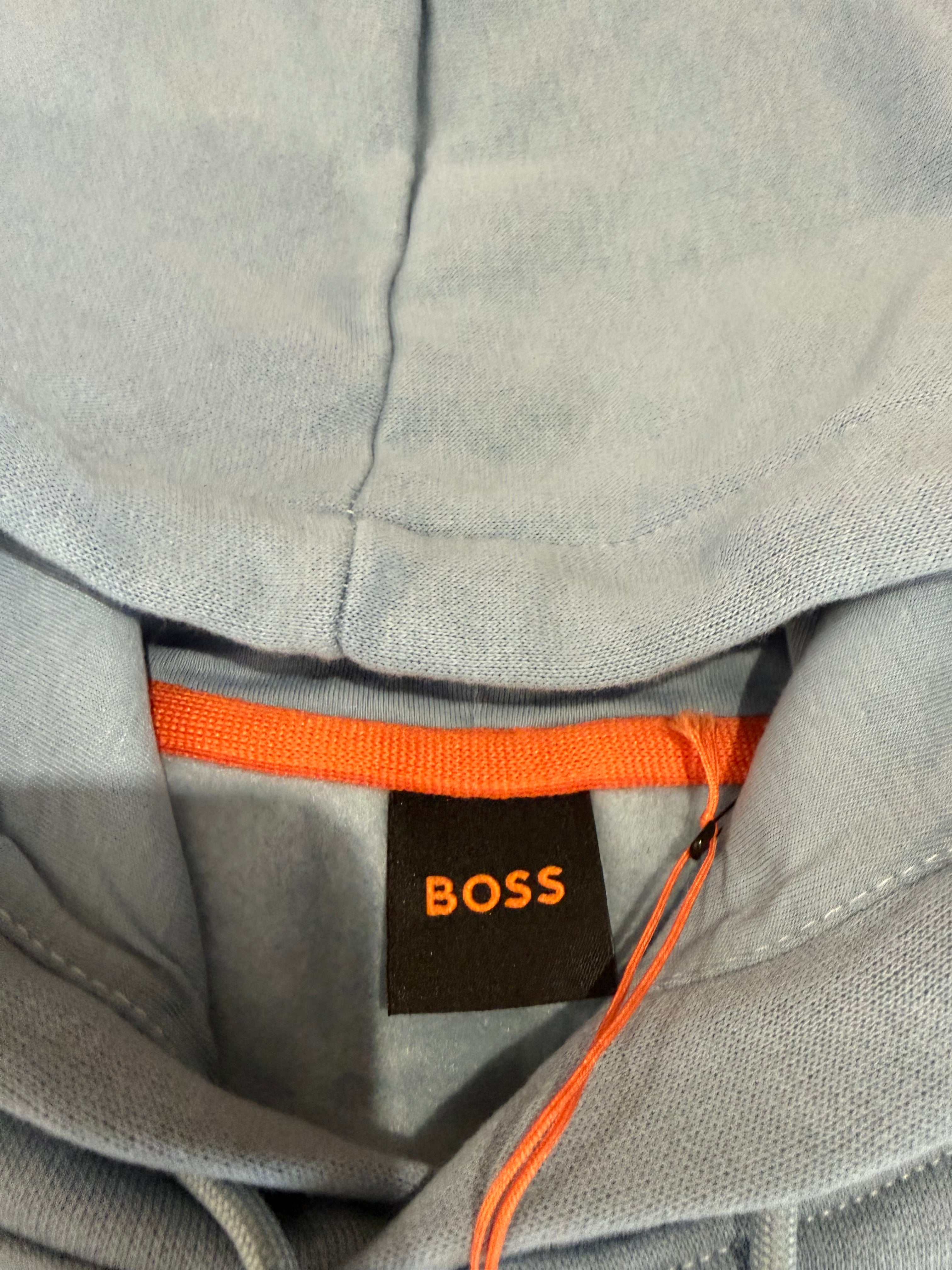 Sweat à capuche BOSS bleu ciel – Homme – Taille S – Neuf avec étiquette