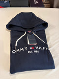 Sweat à Capuche Tommy Hilfiger Homme Bleu Marine – Logo Brodé EST. 1985 – Taille XL – Neuf