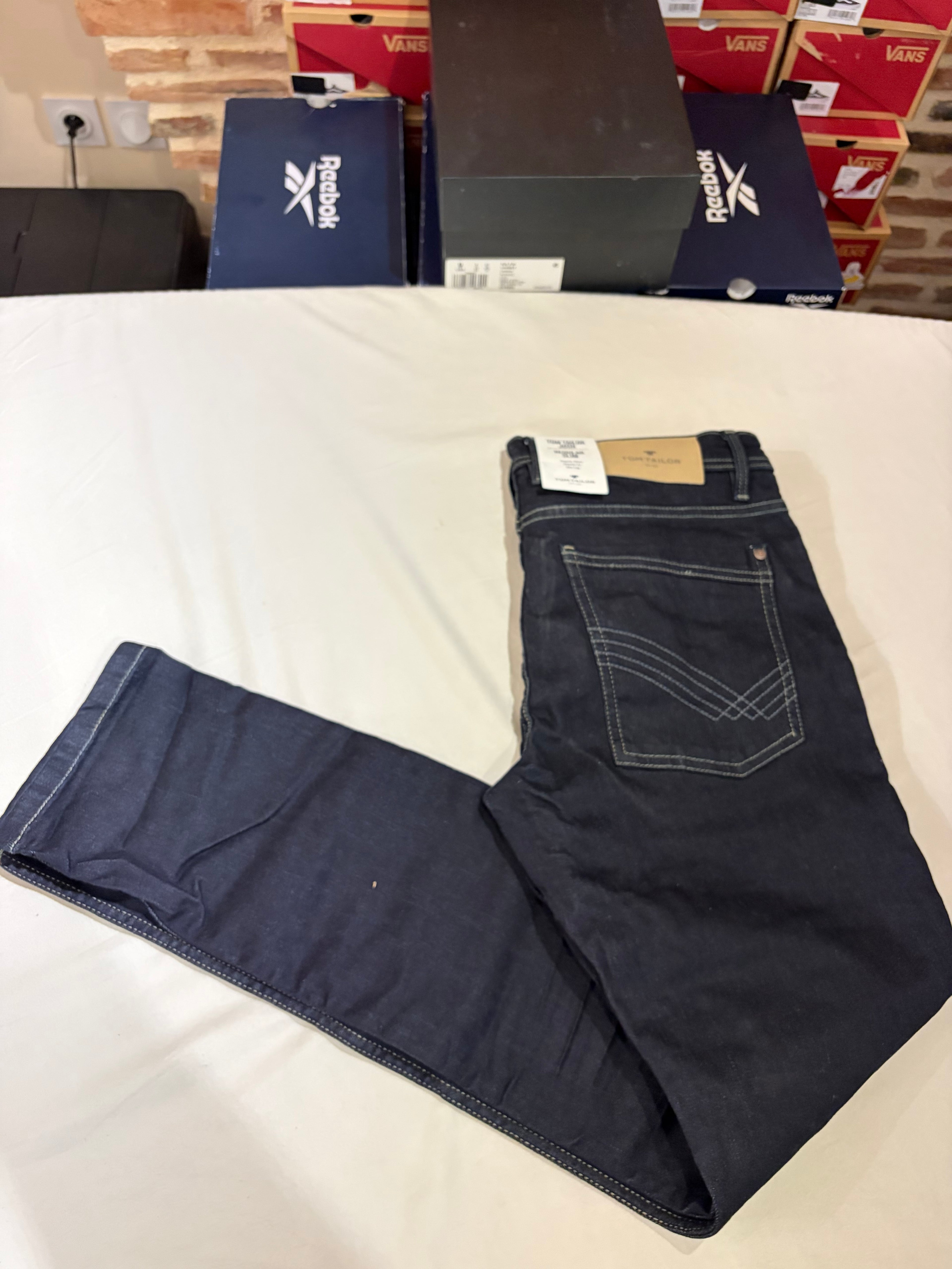 Jean Tom Tailor Josh Regular Slim Homme Bleu Brut – Neuf avec étiquettes – Taille 31/32
