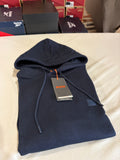 BOSS Sweat à capuche homme bleu marine logo patch – Taille L – Neuf avec étiquette