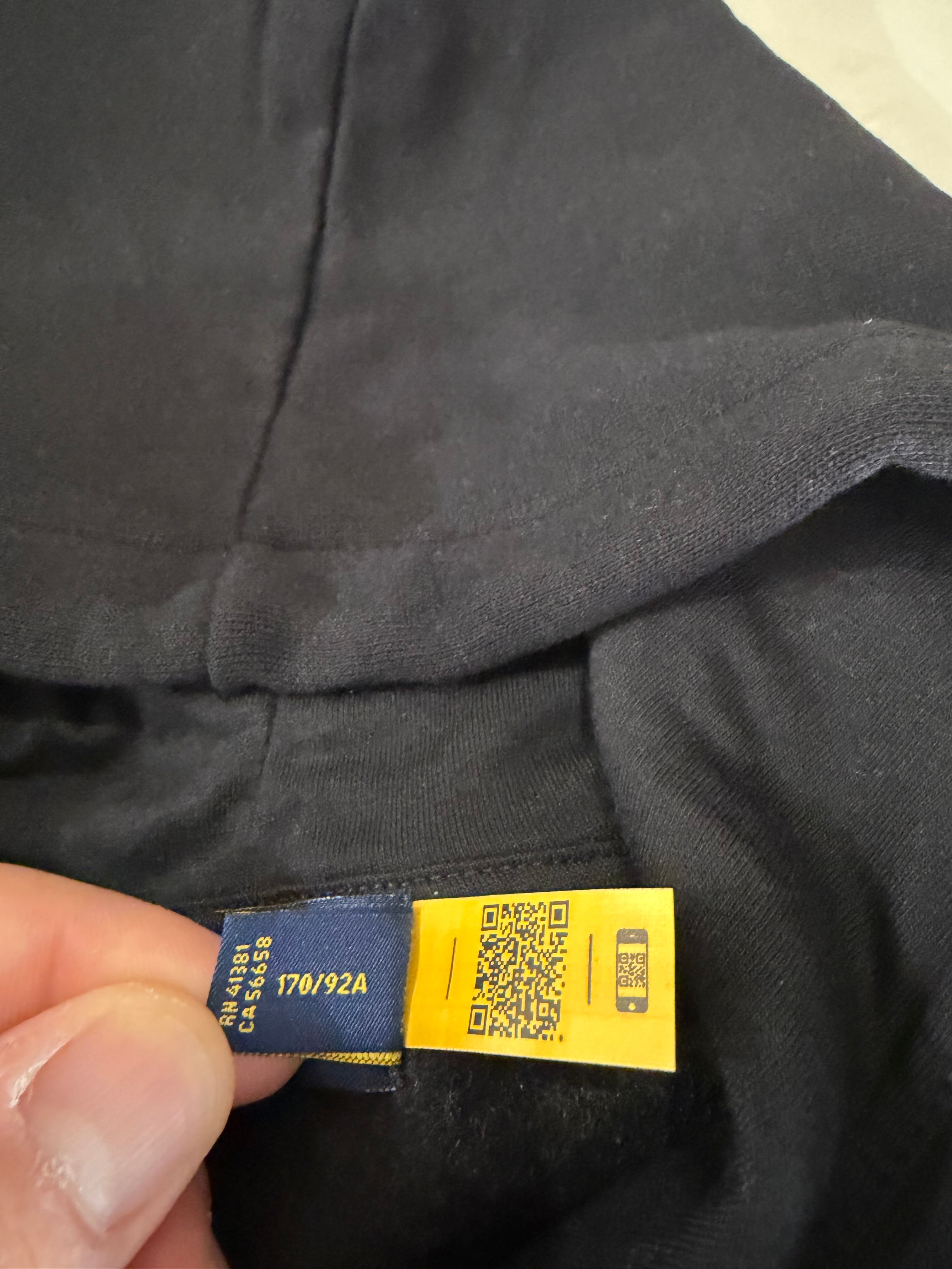 Sweat à capuche Polo Ralph Lauren Logo Double-Knit Noir Homme Taille S