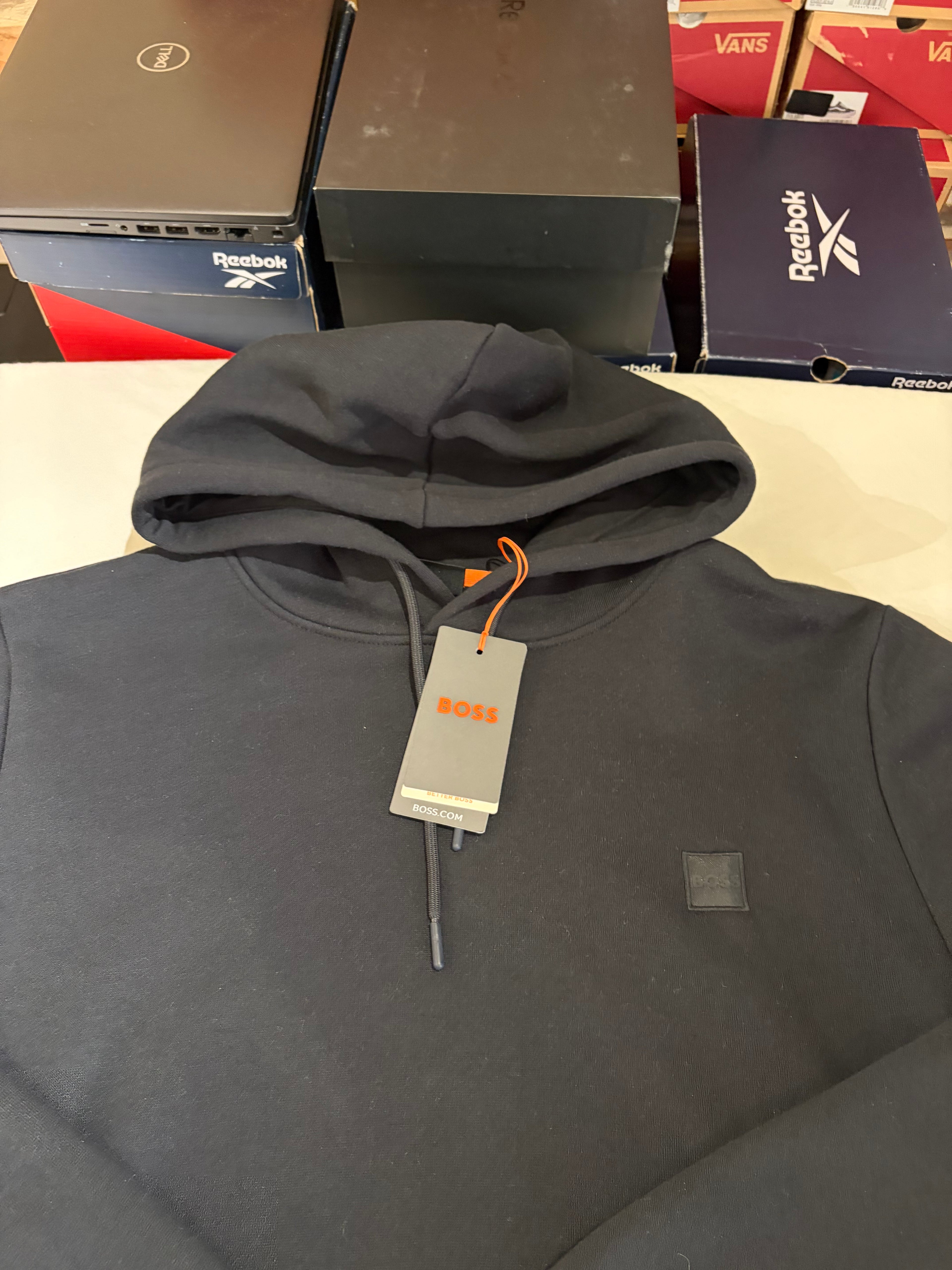Sweat à capuche HUGO BOSS Wetalk Noir Homme – Taille XXL