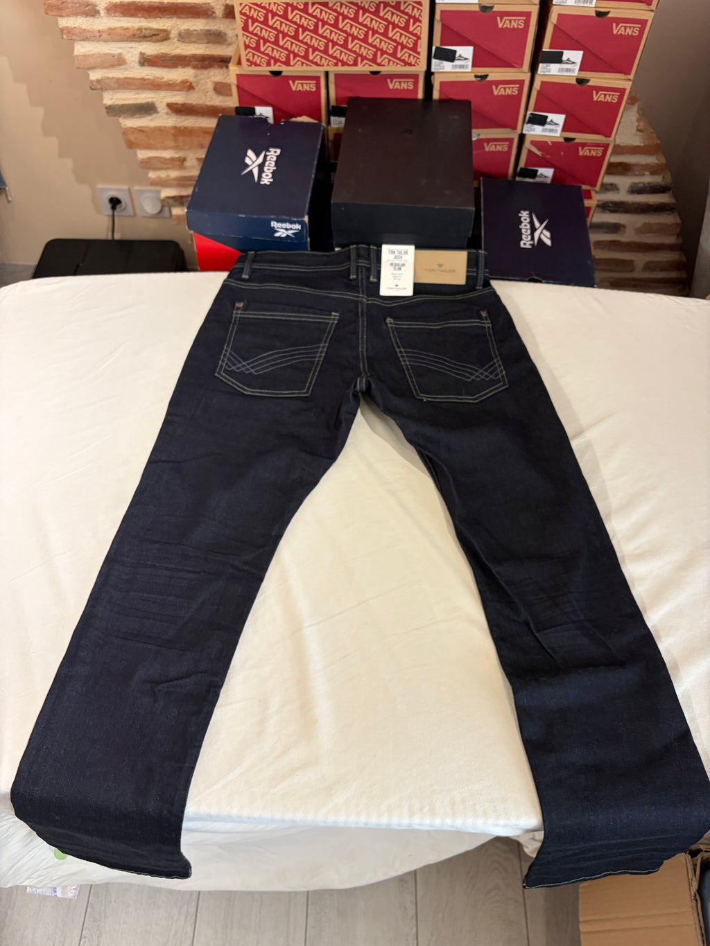 Jean Tom Tailor JOSH Regular Slim Homme Bleu Denim Brut 30/32 Neuf avec Étiquettes